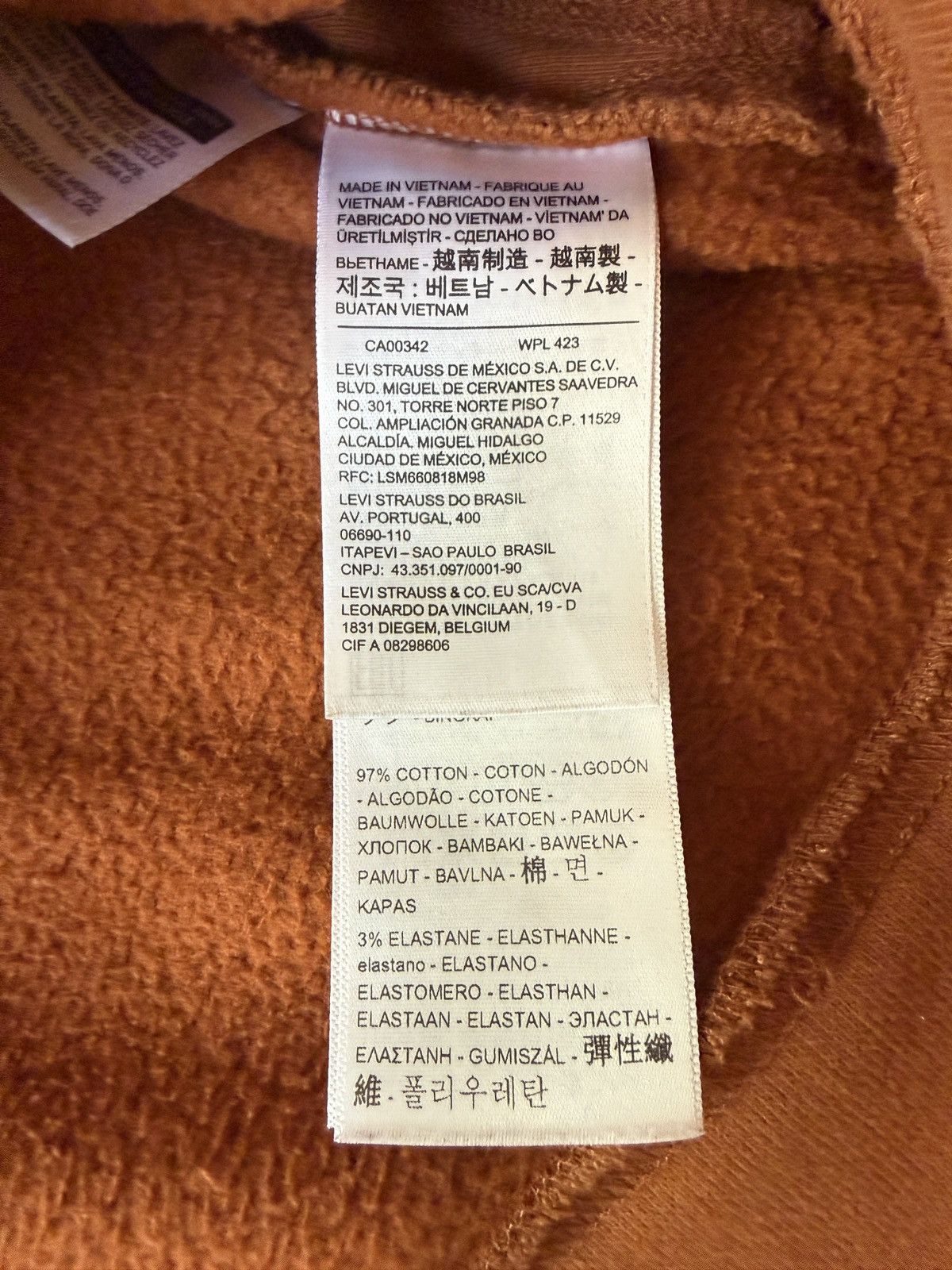 Levi's Made & Crafted Levi's Made & Crafted Premium Burnt Orange Hoodie Size US S / EU 44-46 / 1 - 5 Thumbnail