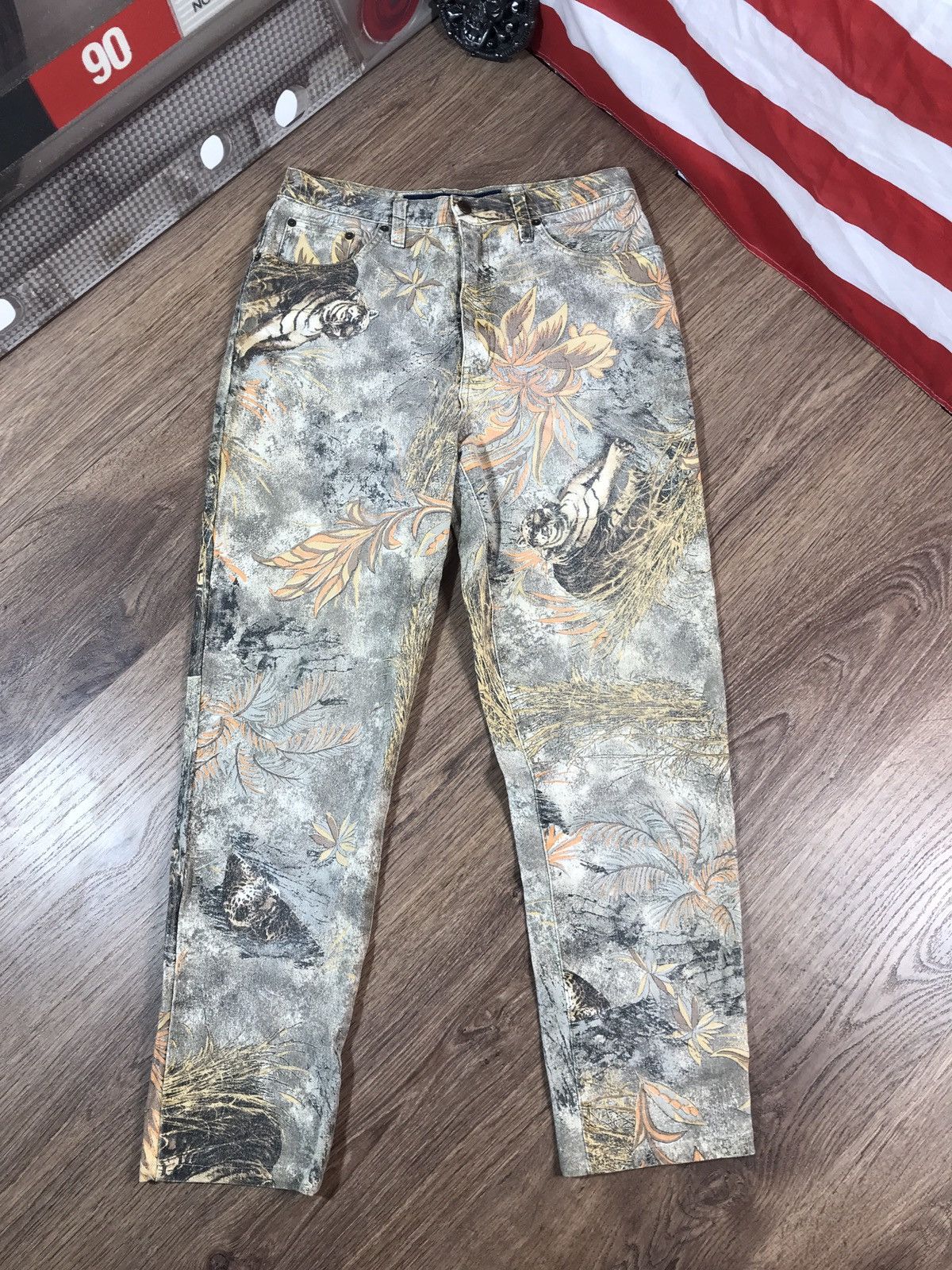Vintage Angelo Marani Rare Full Print Pants Size US 32 / EU 48 - 1 Thumbnail