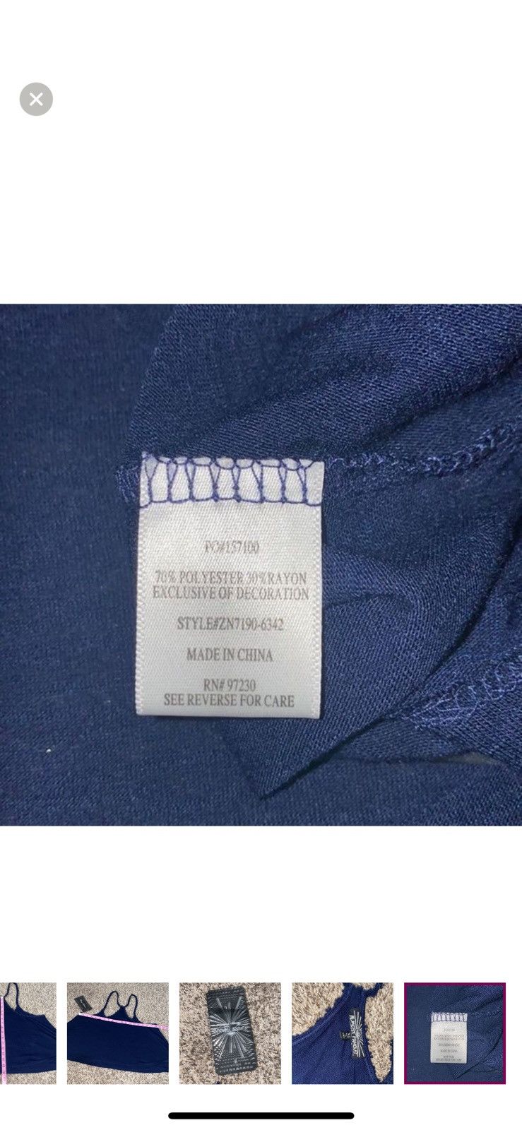 Almost Famous Almost famous xl navy flowy tank top Size XL / US 12-14 / IT 48-50 - 7 Thumbnail
