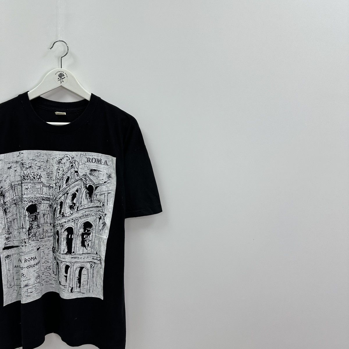 Vintage Vintage 90s Ancient Rome Coliseum Art graphic tee Antica Size US XXL / EU 58 / 5 - 2 Thumbnail