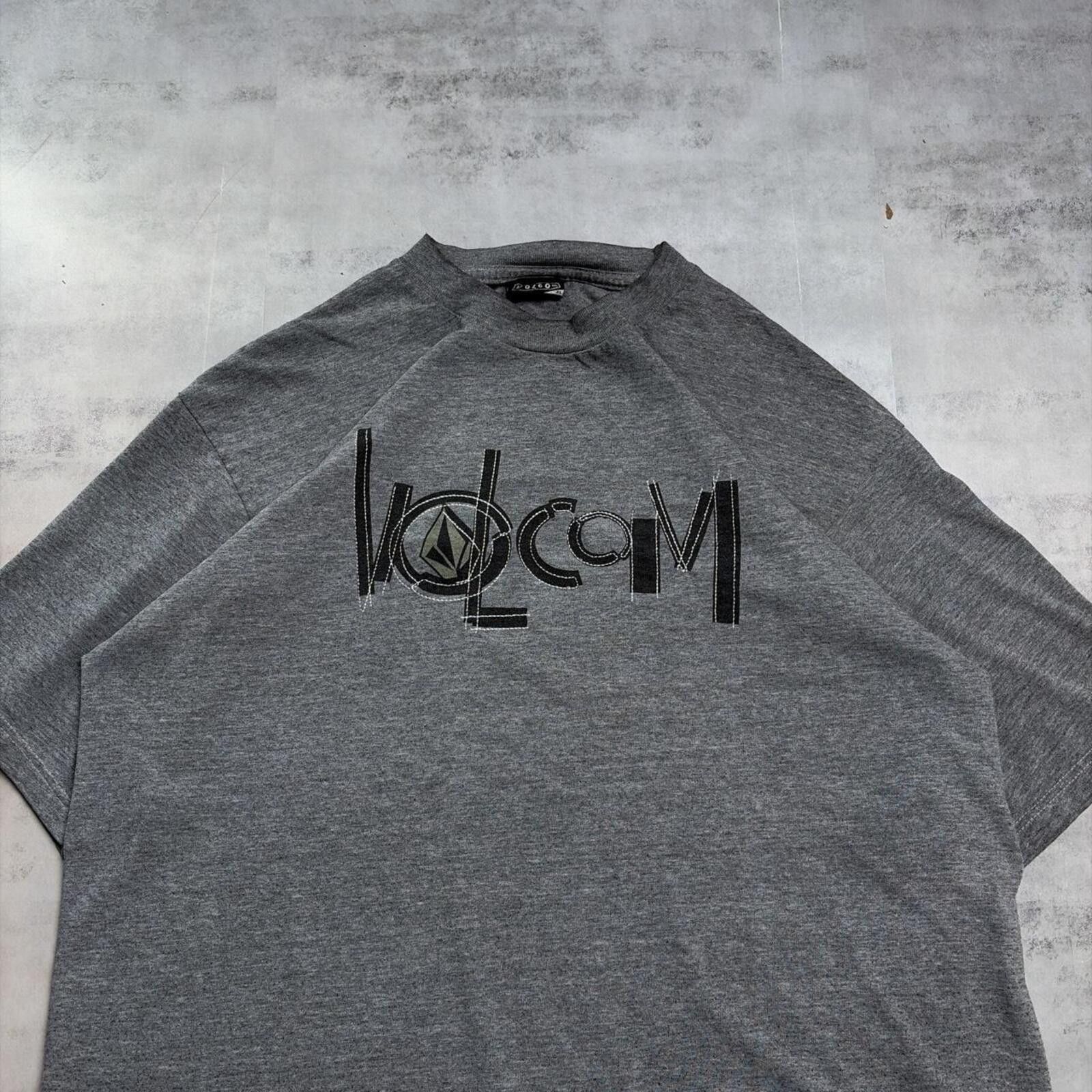 Volcom Y2K Grey Volcom Grunge Skater Gothic T-Shirt Size US XL / EU 56 / 4 - 3 Thumbnail