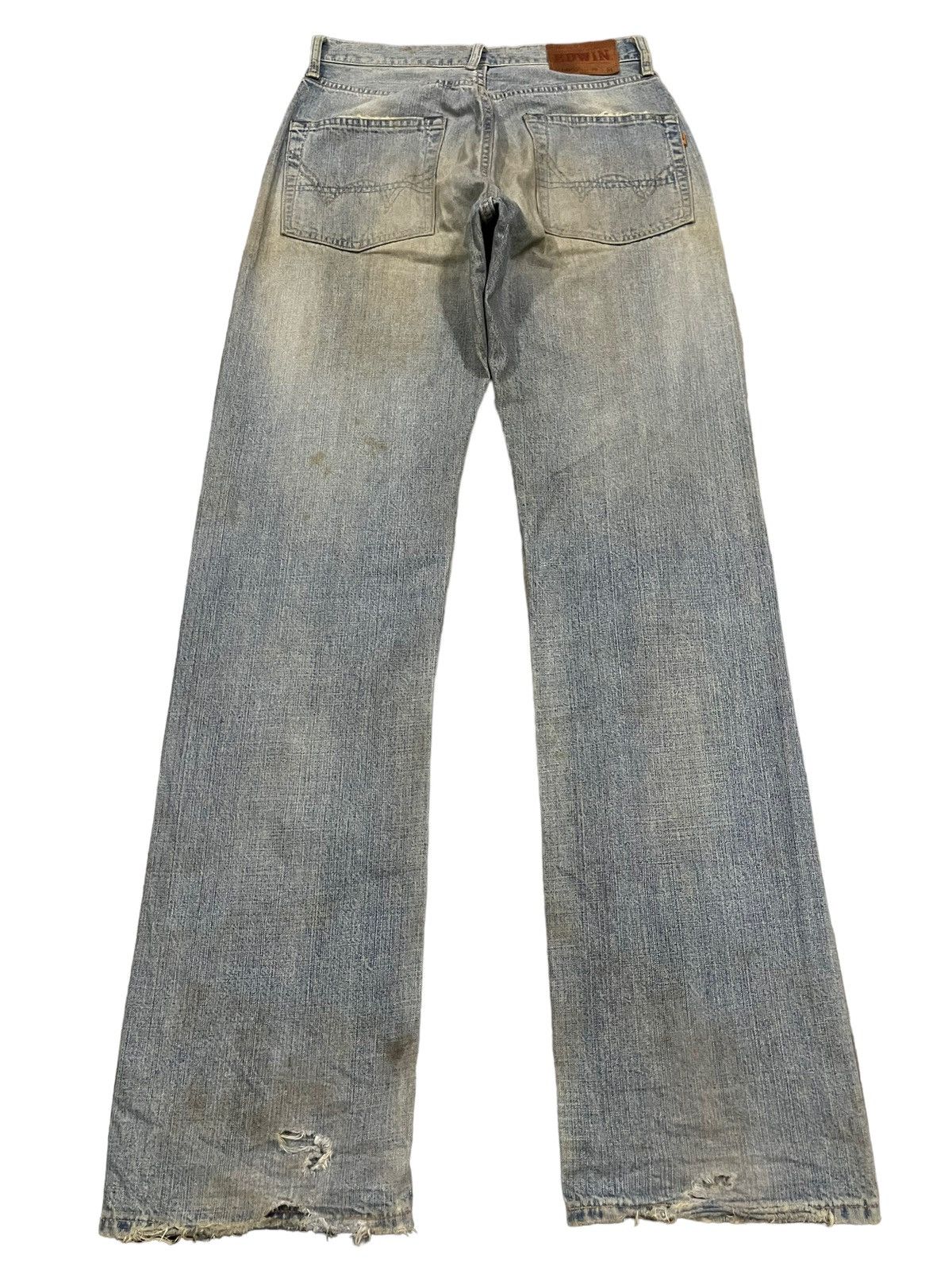 Edwin Vintage 90s Edwin Mud Wash Style Loose Jeans Size US 30 / EU 46 - 2 Thumbnail