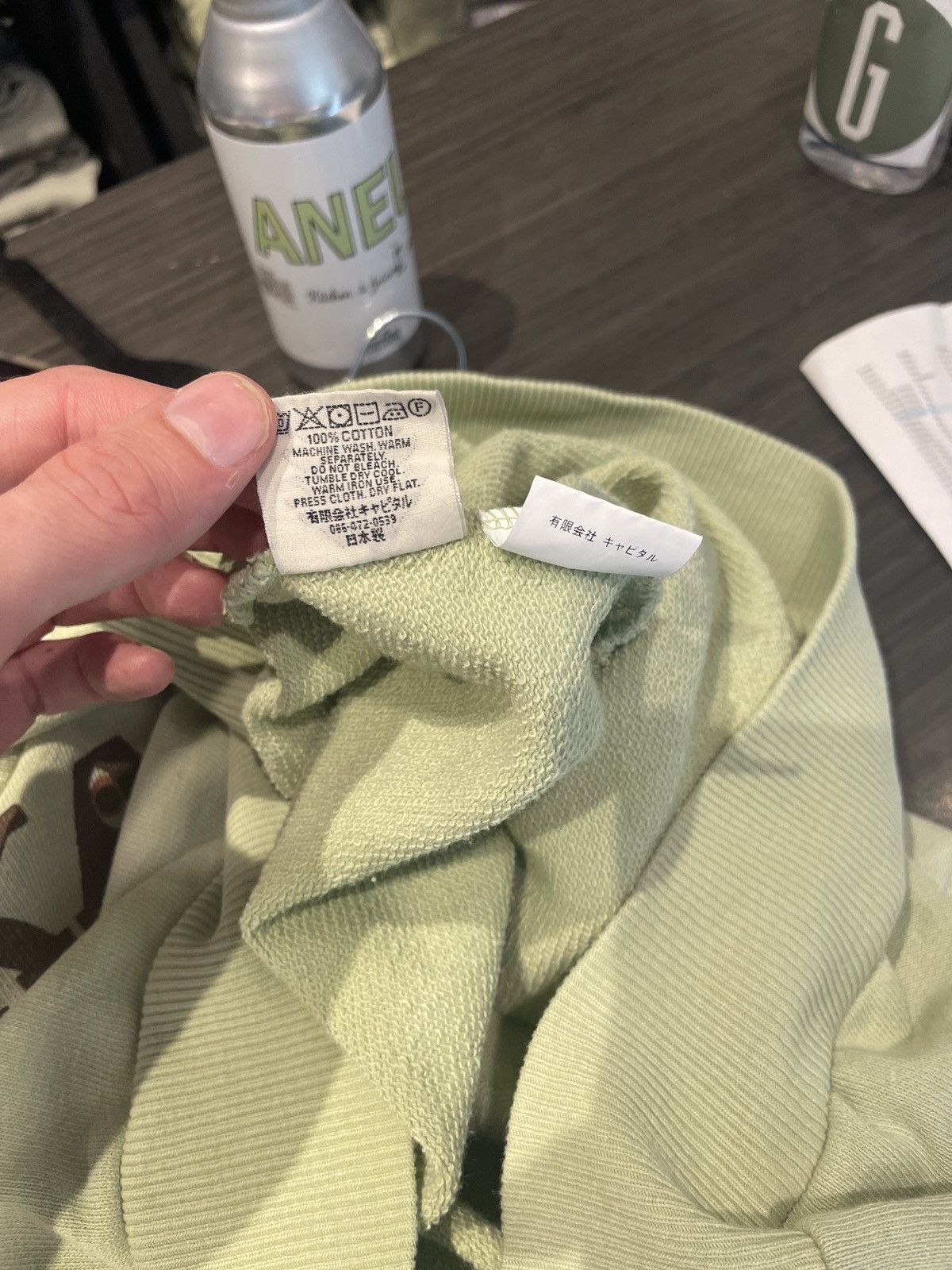 Kapital Kapital Logo Hoodie Seafoam Size 4 Size US XL / EU 56 / 4 - 6 Thumbnail