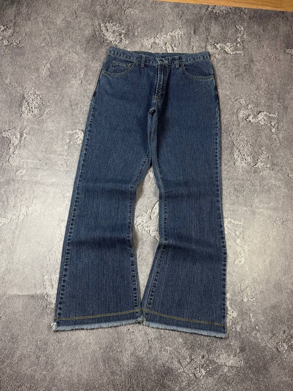 If Six Was Nine Y2K LGB Flared Bootcut Blue Denim 2000s Streetwear Size US 32 / EU 48 - 8 Thumbnail
