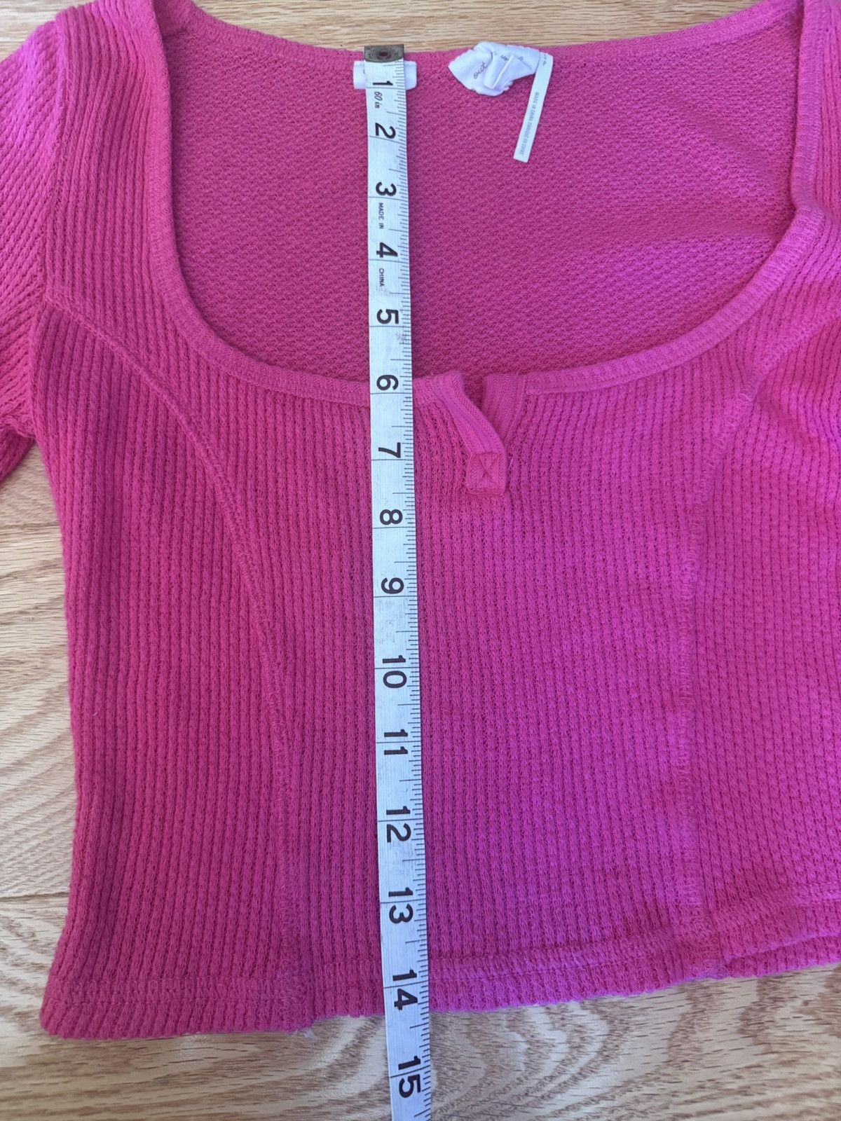 Urban Outfitters Urban Outfitters Pink Ribbed Long Sleeve Top Size S Size S / US 4 / IT 40 - 4 Thumbnail