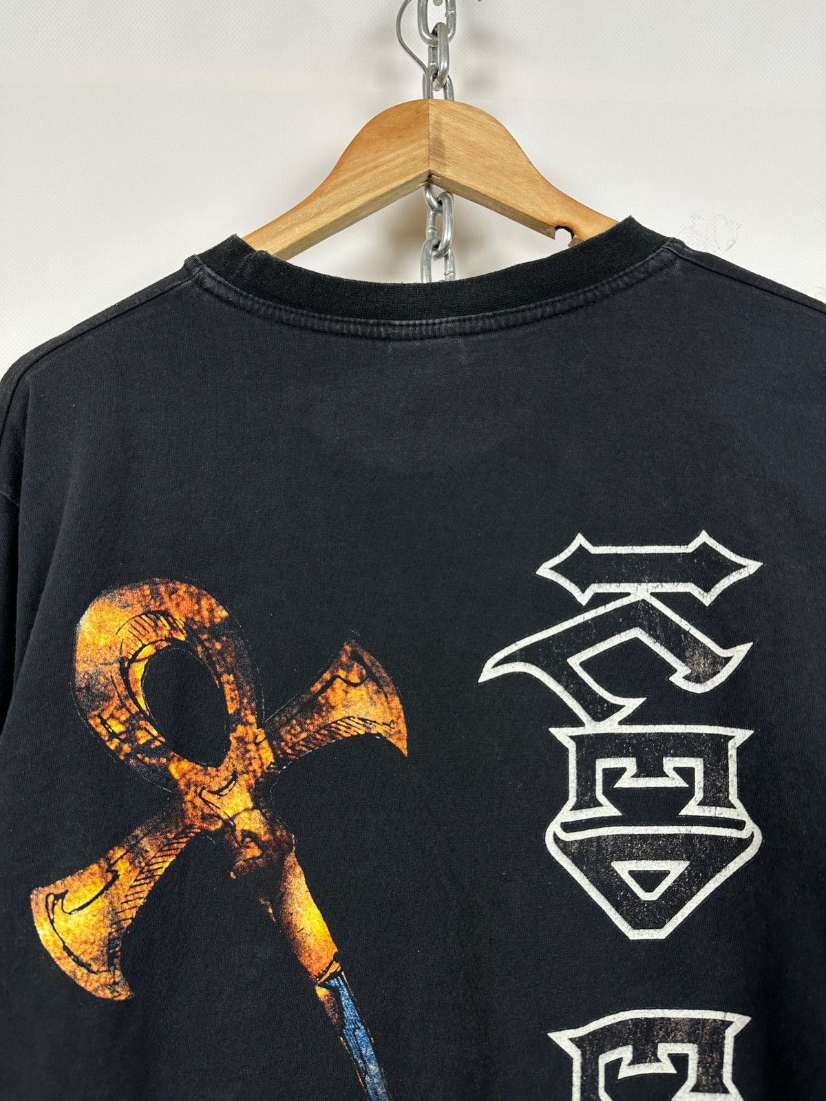 Band Tees 90s Vintage Iced Earth Graphic Long Sleeve Shirt Size US XL / EU 56 / 4 - 14 Thumbnail