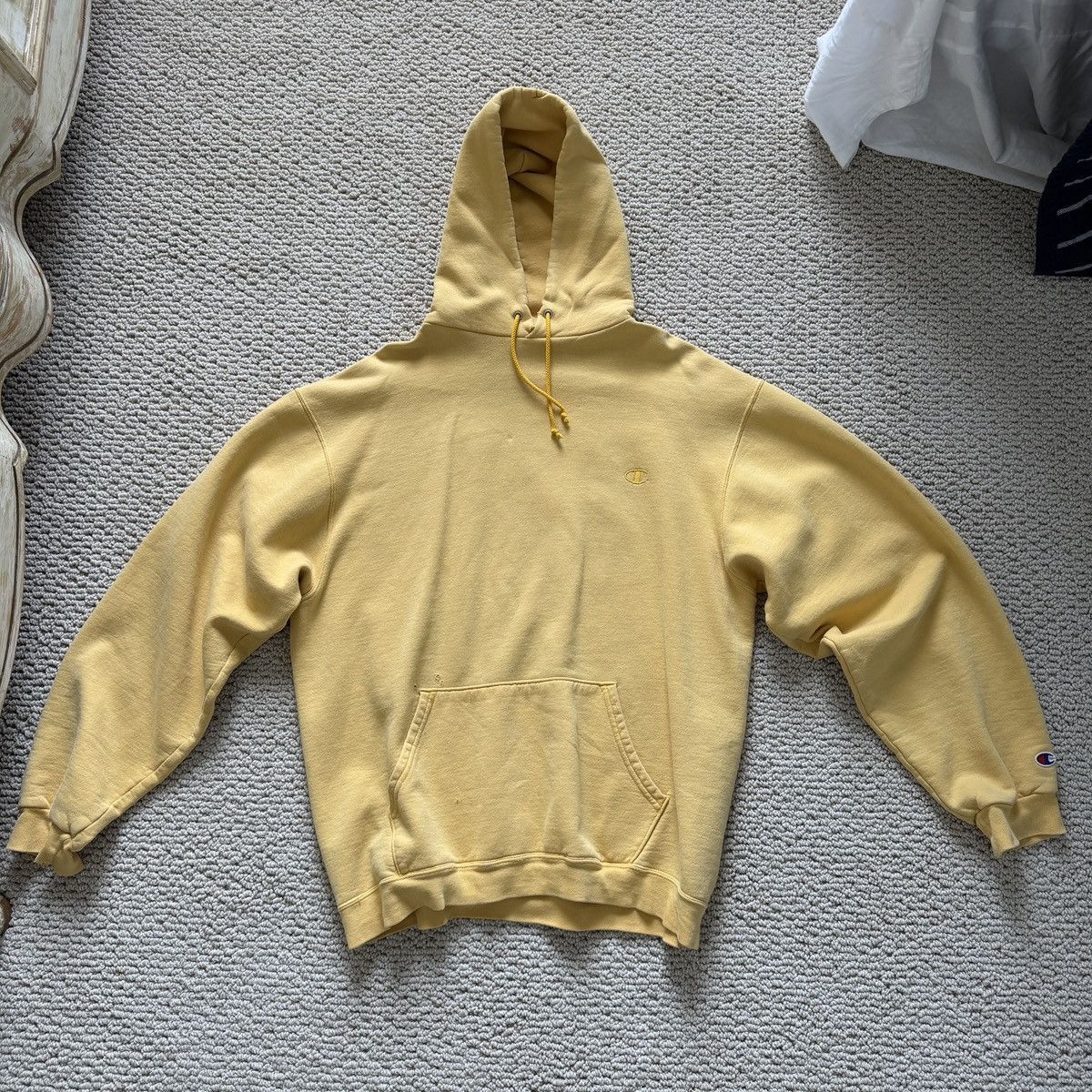 Champion Vintage Washed Yellow Champion Hoodie Size US L / EU 52-54 / 3 - 1 Thumbnail