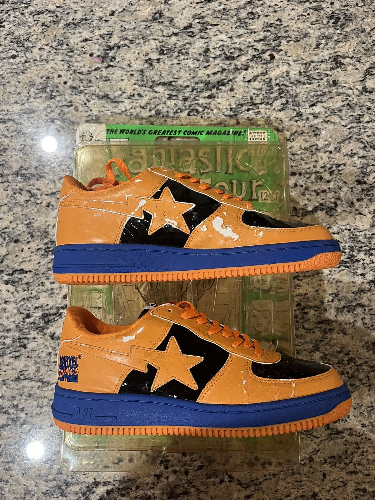 Bape × Marvel Comics Bape x Marvel Human Torch Bapesta Size US 10.5 / EU 43-44 - 1 Thumbnail