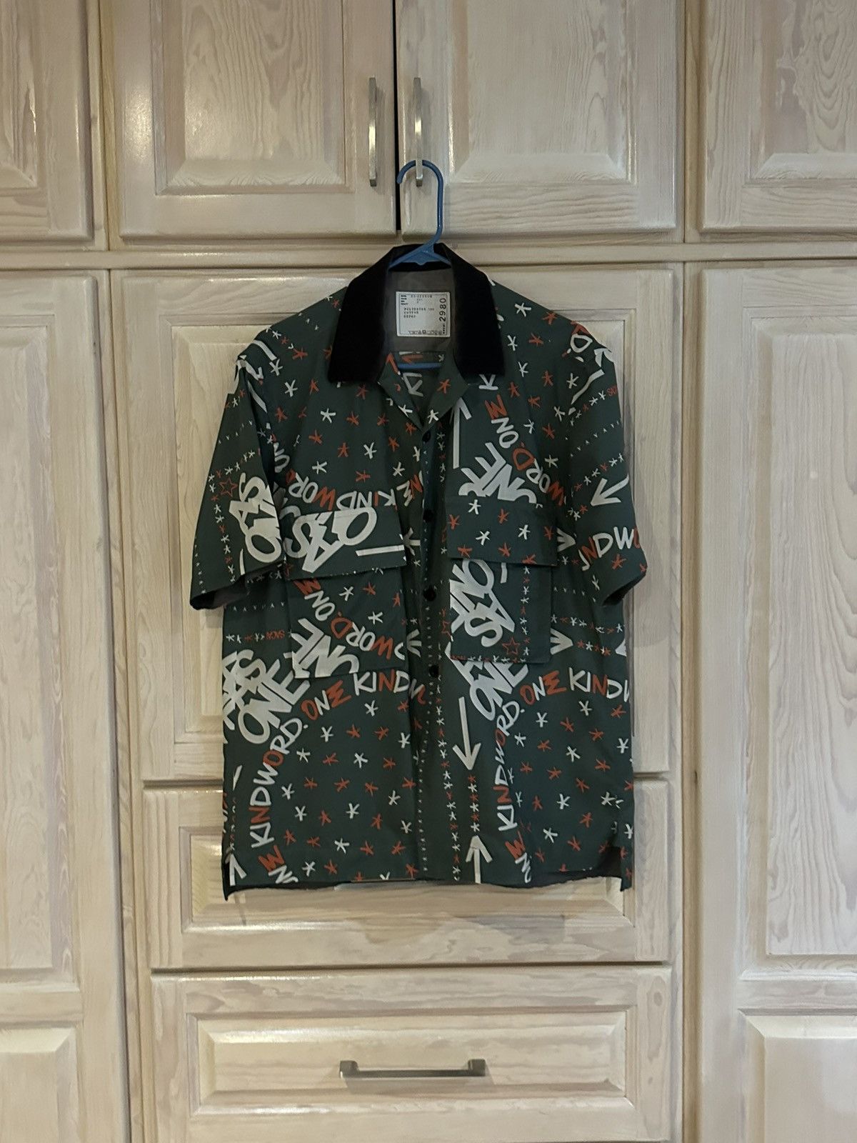 Sacai Sacai Floral Embroidered Patch Shirt | Grailed