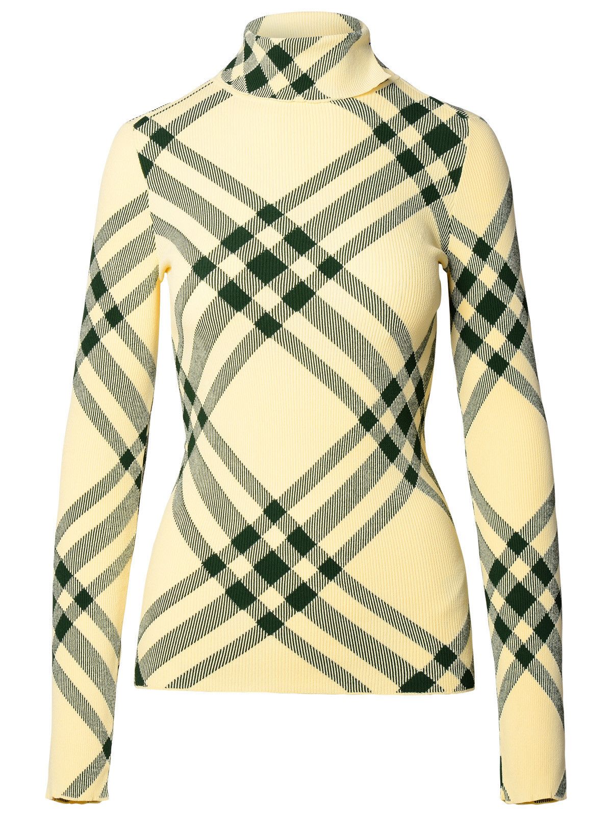image of Burberry Ivory Viscose Blend Turtleneck Sweater, Women's (Size Small)