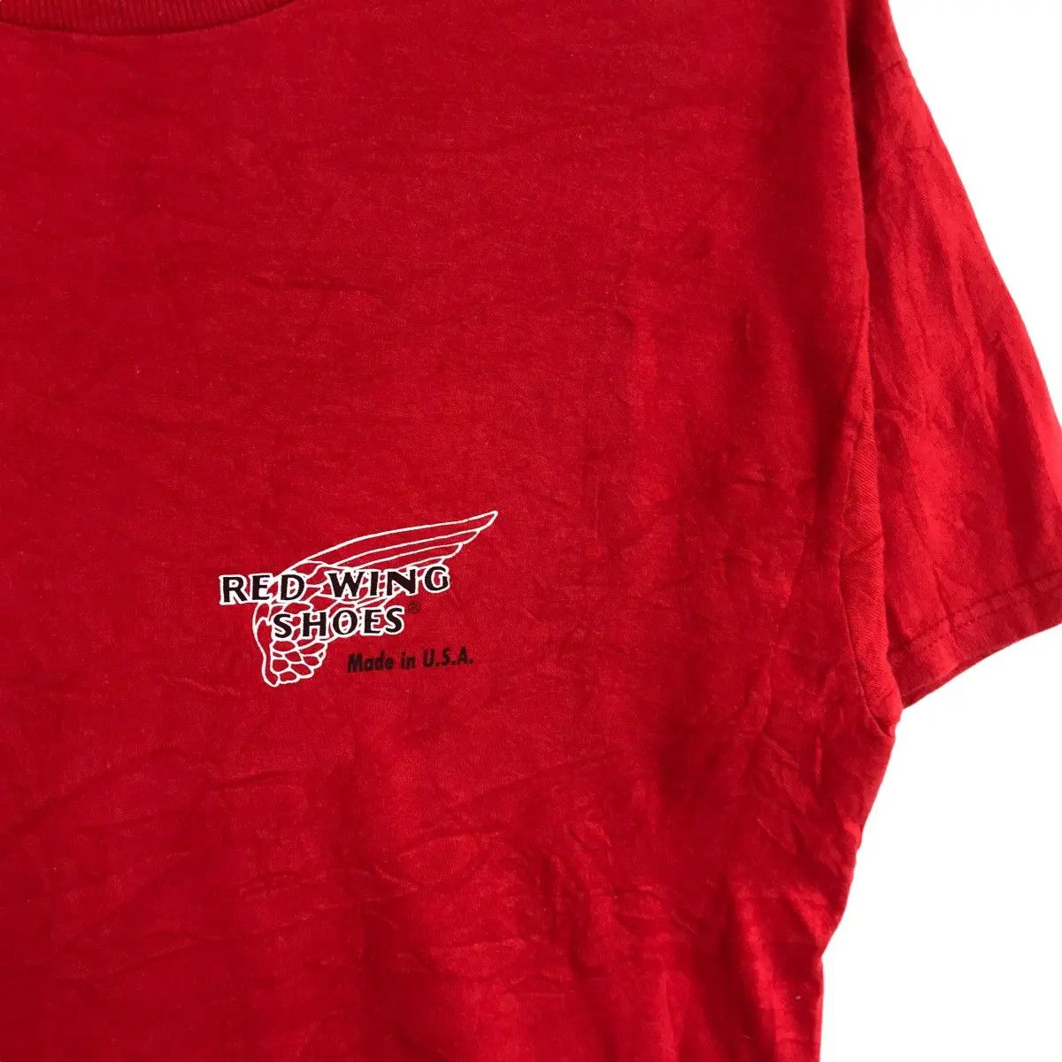 Red Wing Vtg RED WING Shoes Made In USA Rebel Skinhead Tee Shirt Size US L / EU 52-54 / 3 - 5 Thumbnail