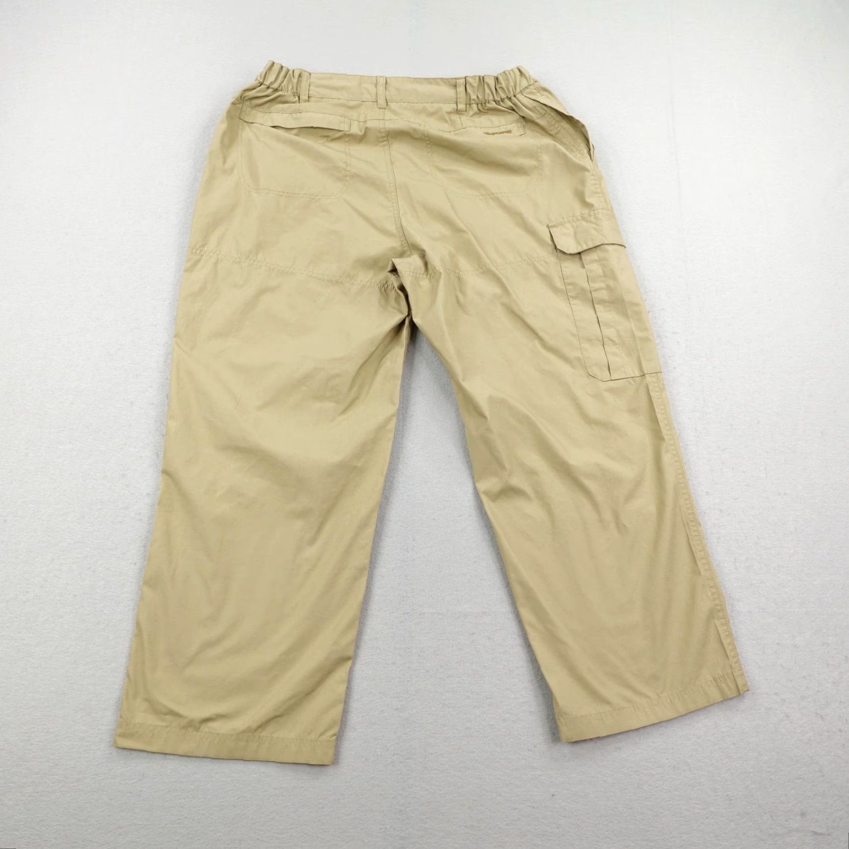Vintage Craghoppers Pants Mens 38 Khaki Beige Cargo Baggy Wide Leg Hiking Trail Fishing Casual Travel Workwear Mens Size US 38 / EU 54 - 5 Thumbnail