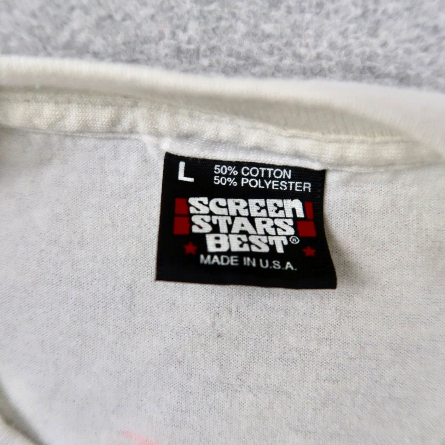 Vintage VINTAGE 1991 Sound-Off Car Audio T-Shirt Mens Large White Screen Stars Best USA Size US L / EU 52-54 / 3 - 5 Thumbnail