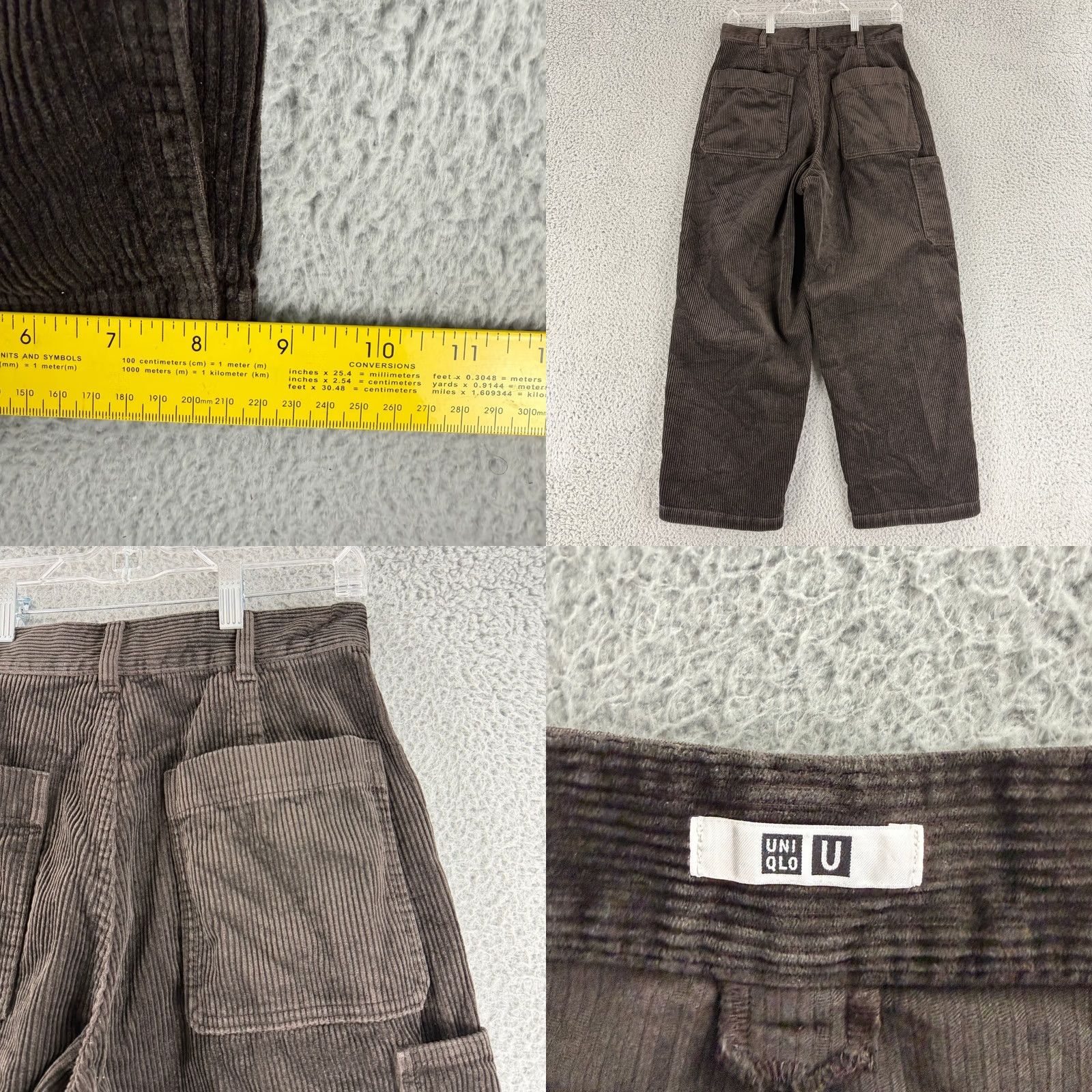 Uniqlo Uniqlo U Corduroy Wide Fit Work Pants Mens 28 Brown Lemaire 321-430875 Size US 28 / EU 44 - 8 Thumbnail