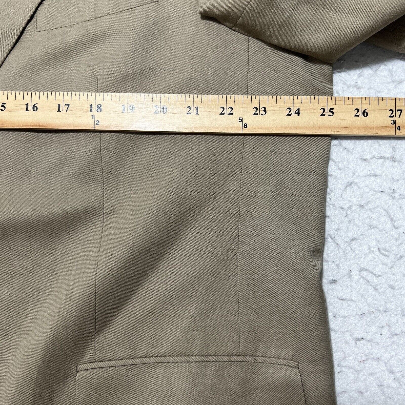 Joseph & Feiss Joseph & Feiss 50R Wool Suit Jacket Brown Beige Sport Coat Size 50R - 10 Thumbnail