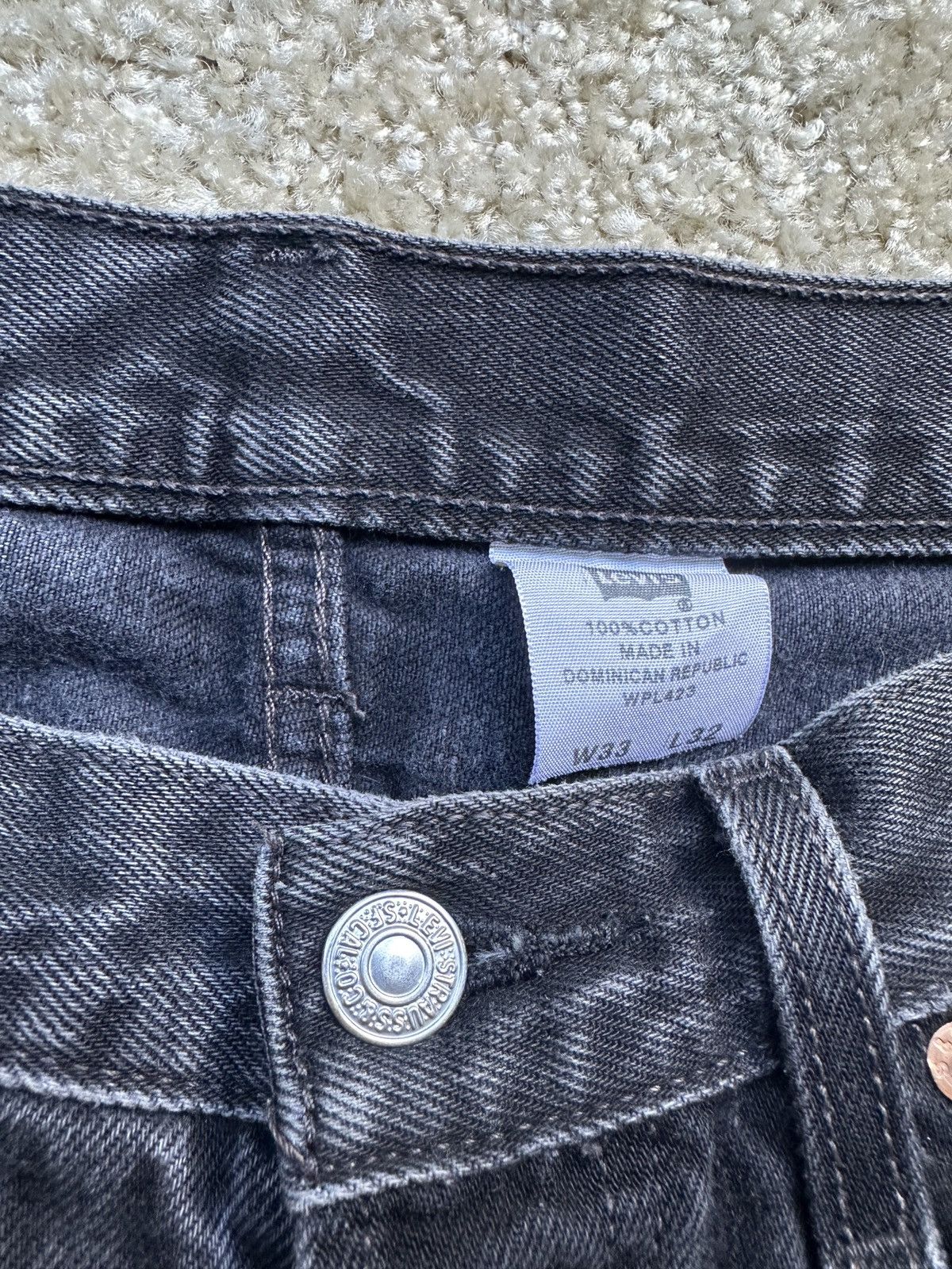Levi's Levis 501 Black Faded Size US 33 - 3 Thumbnail