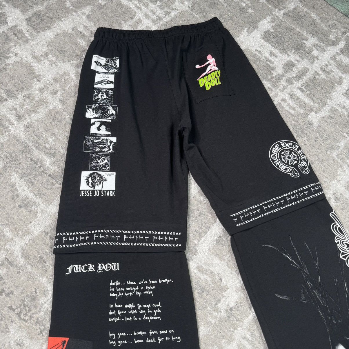 Chrome Hearts Deadly doll sweatpants Size US 33 - 11 Thumbnail