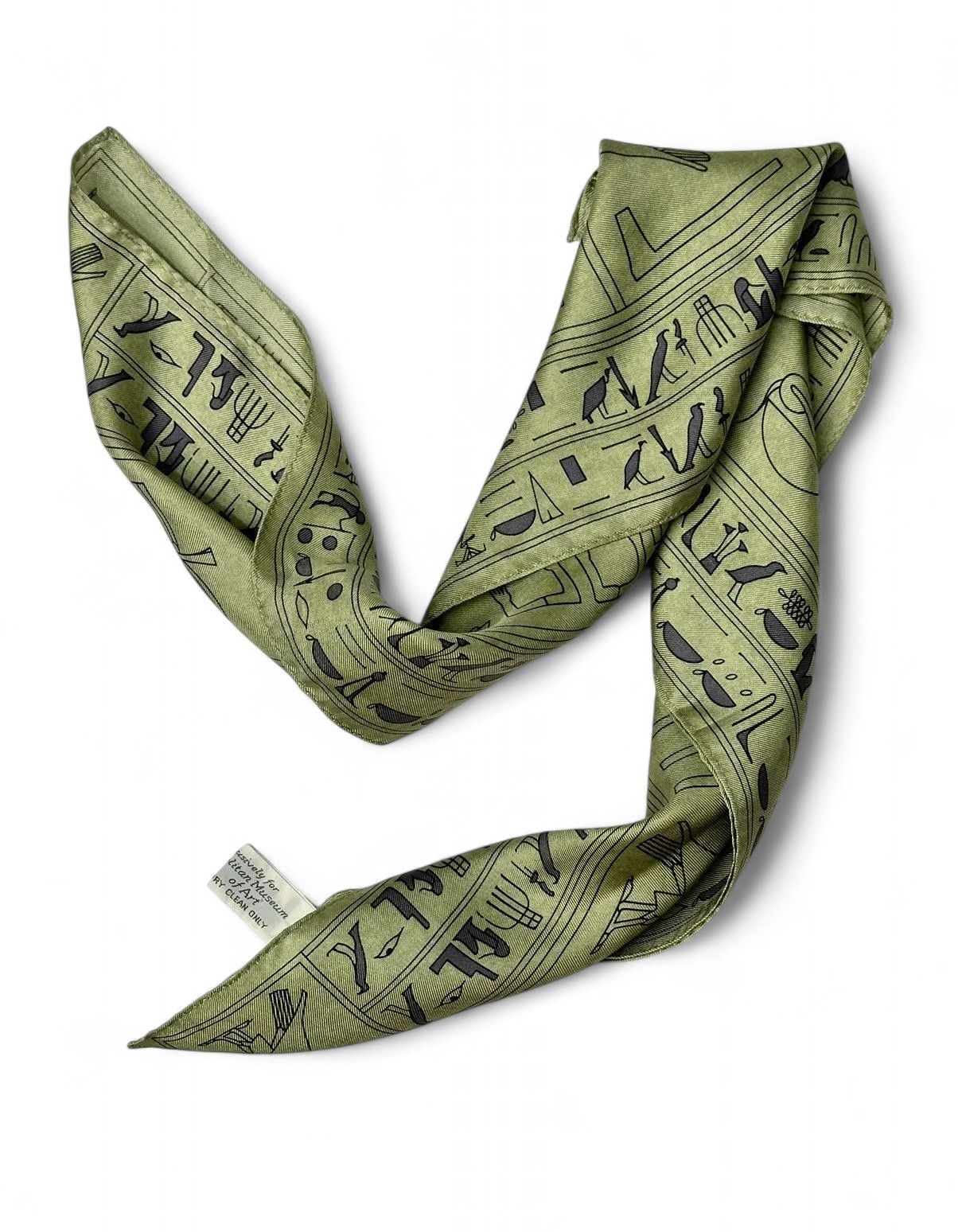 Other Egyptian Print Silk Scarf The Met Vintage Museum Collectible Size ONE SIZE - 7 Thumbnail