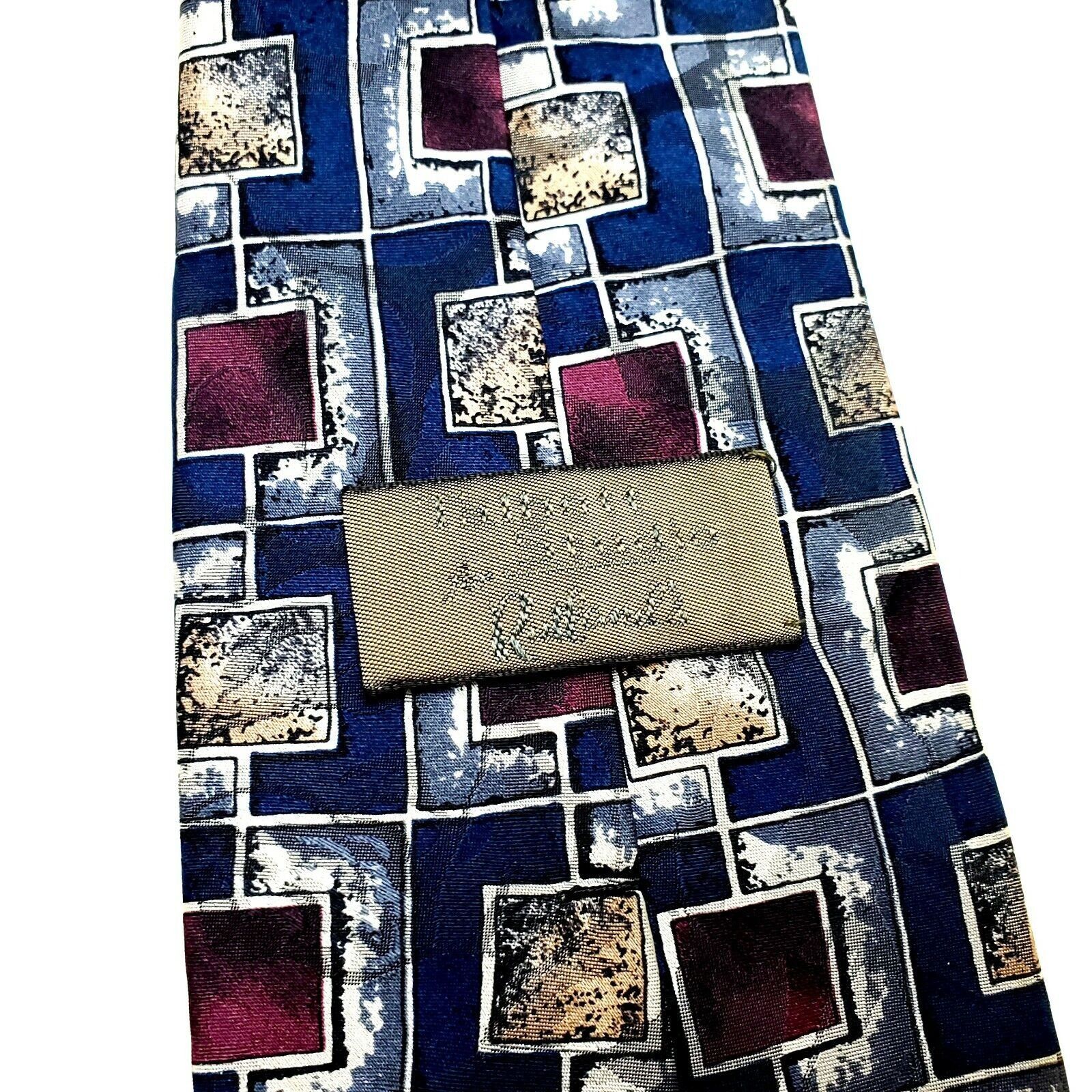 Robert Talbott Robert Talbot Studio Silk Tie Blue Geometric Print Classic Size ONE SIZE - 3 Thumbnail