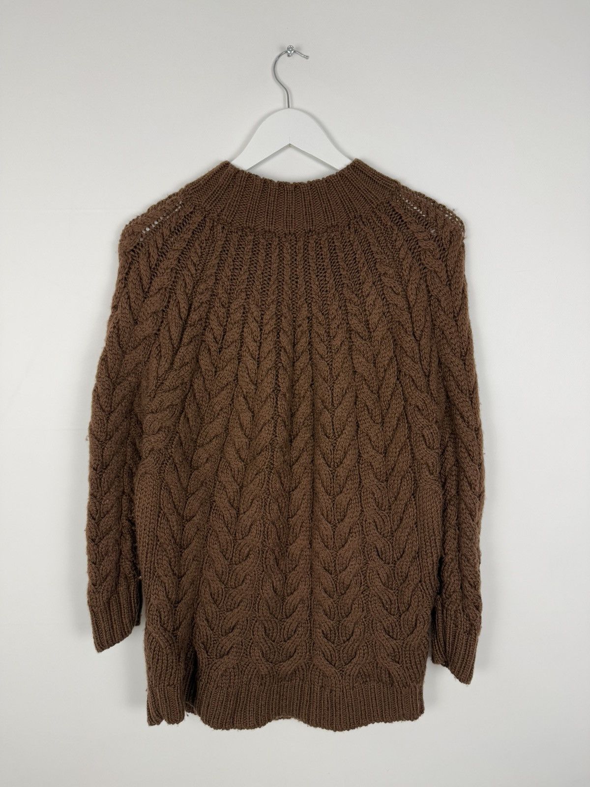 Sezane Sezane Cable Knit Wool Brown Sweater Size M Size M / US 6-8 / IT 42-44 - 7 Thumbnail