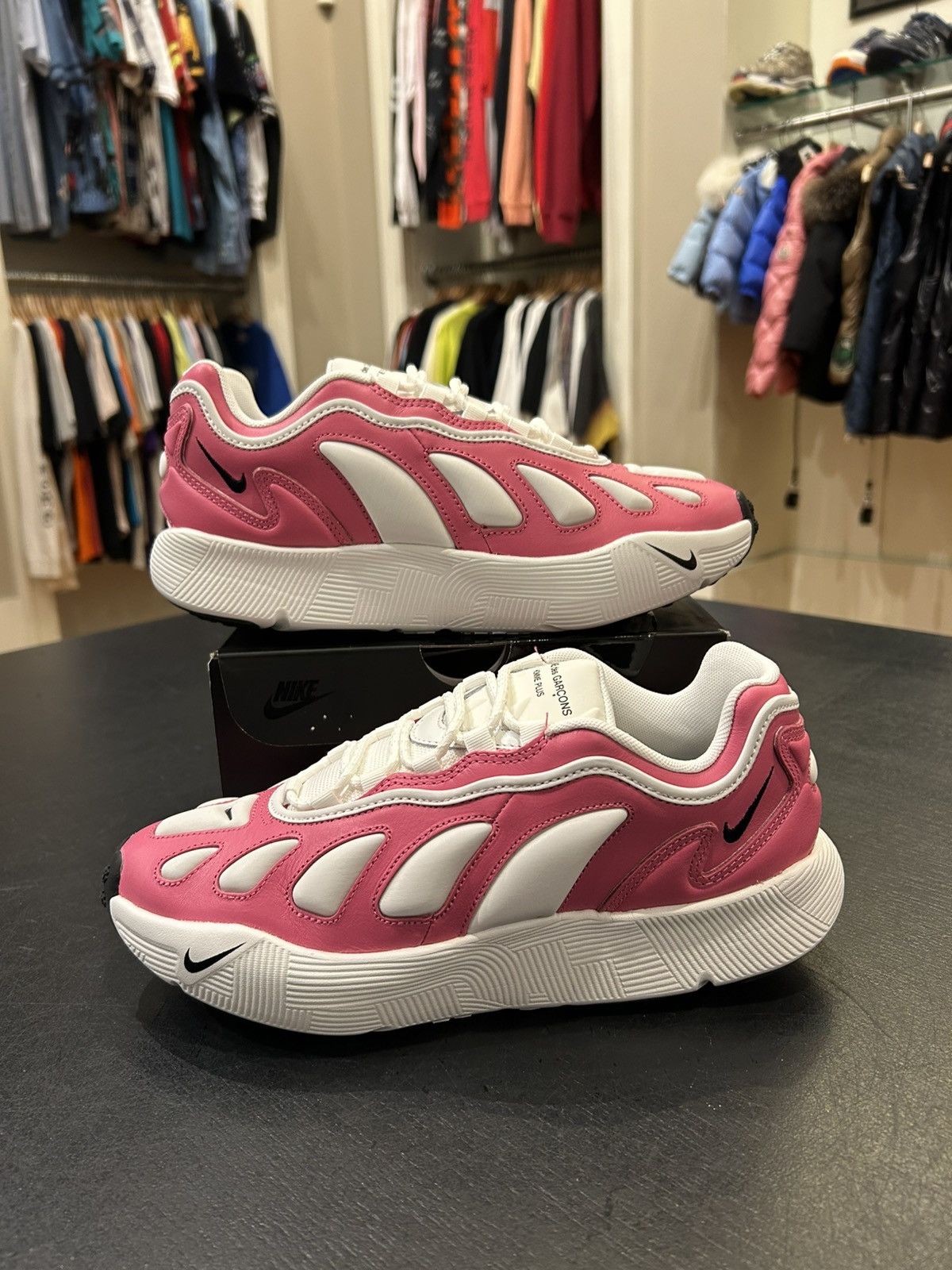 Comme des Garcons × Nike Nike X CDG Homme Plus Spirit 96 ‘Spirit Pink’ Size US 8 / EU 41 - 1 Thumbnail