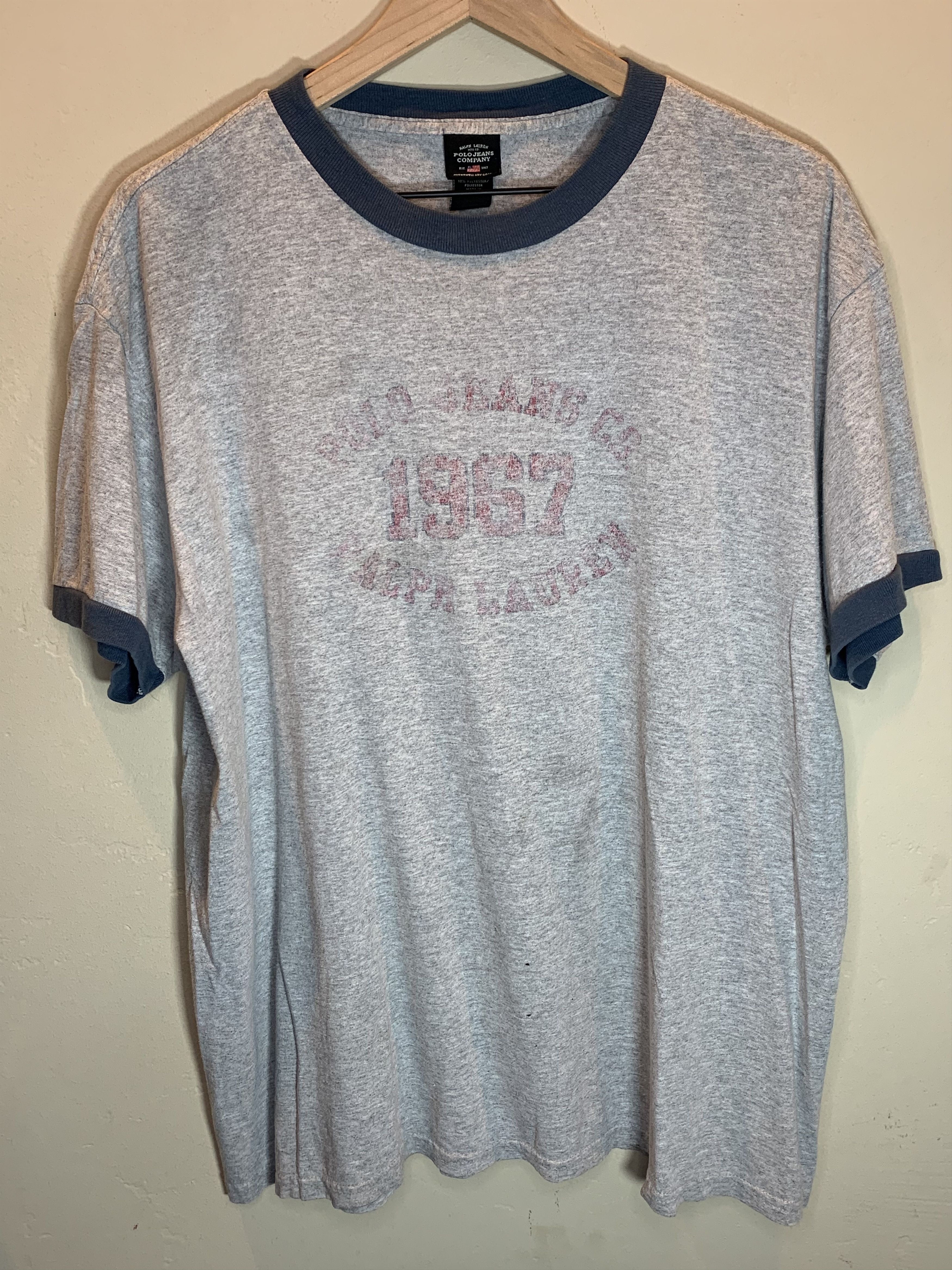 Polo Ralph Lauren *RARE* Vintage 90’s Polo Jeans Co Ralph Lauren T-Shirt Size US L / EU 52-54 / 3 - 1 Thumbnail