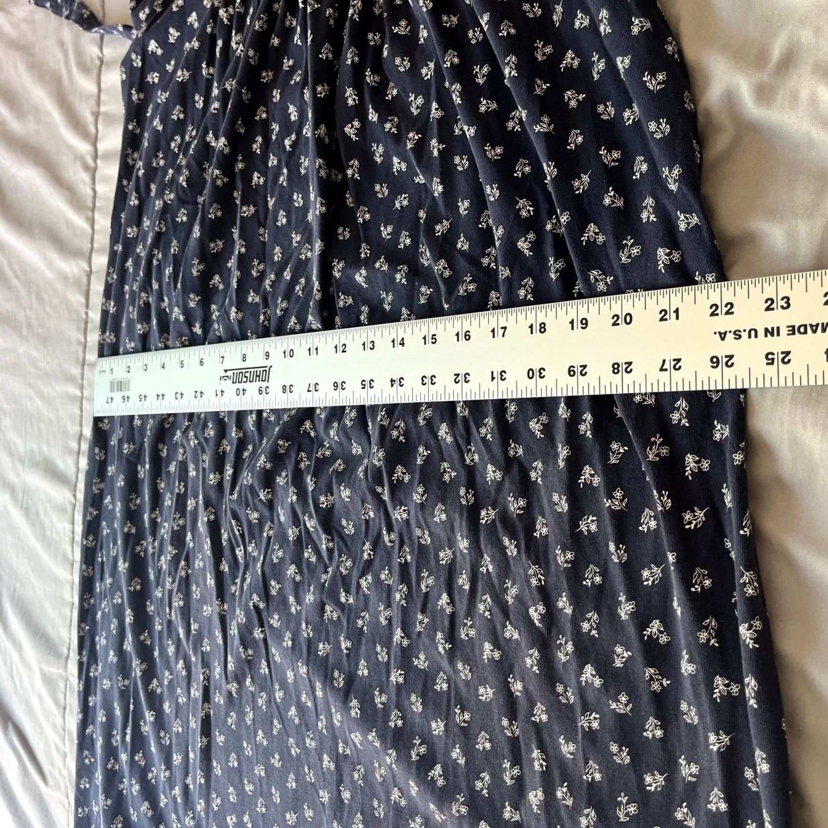 Vintage The Vermont Country Store Women Pintuck Floral Sleeveless Midi Dress M Navy Blue Floral Sleeveless Midi Dress Womens Size M / US 6-8 / IT 42-44 - 5 Thumbnail