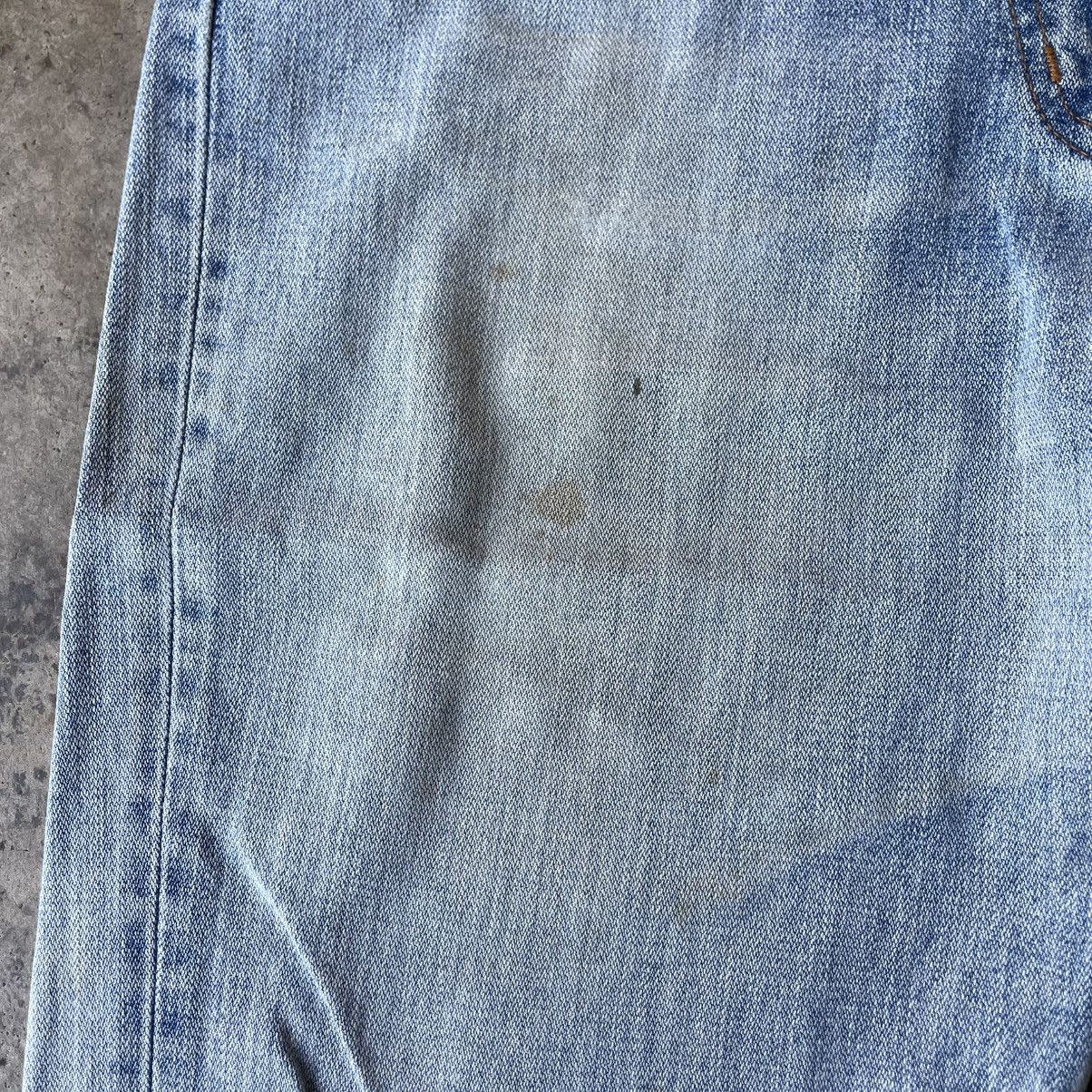 Wrangler 🔥Vintage Wrangler Stoned Washed Ripped Distress Denim Jeans Size US 33 - 10 Thumbnail