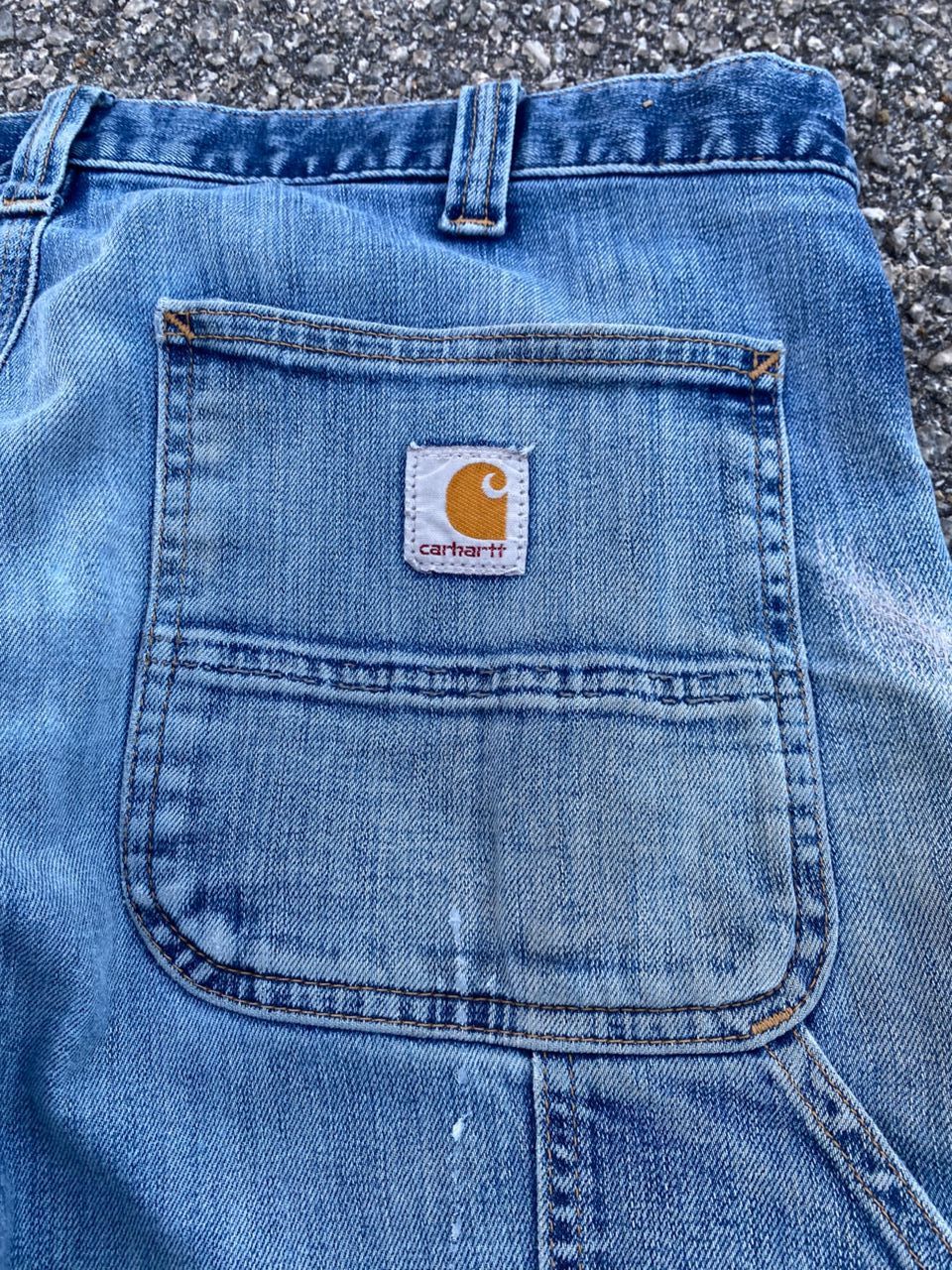 Carhartt Vintage Carhartt Relaxed Fit Carpenter Distressed Denim Size US 34 / EU 50 - 3 Thumbnail