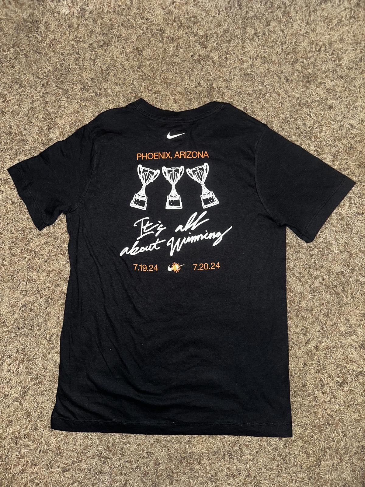 Nike Nike Big Kids (Boy’s) Phoenix Arizona WNBA It’s All About Winning Black T-Shirt Size US L / EU 52-54 / 3 - 3 Thumbnail