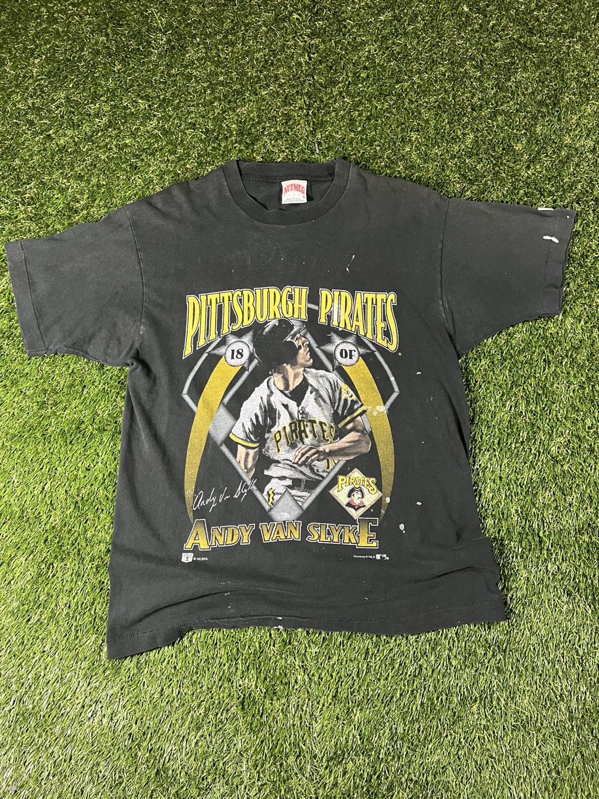 Nutmeg Vintage 90’s Pittsburg Pirates Andy Van Slyke MLB Tee Size US L / EU 52-54 / 3 - 1 Thumbnail