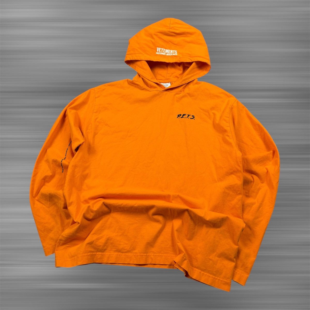 Vetements Vetements P.E.T.S Oversized Hoodie Size US S / EU 44-46 / 1 - 1 Thumbnail