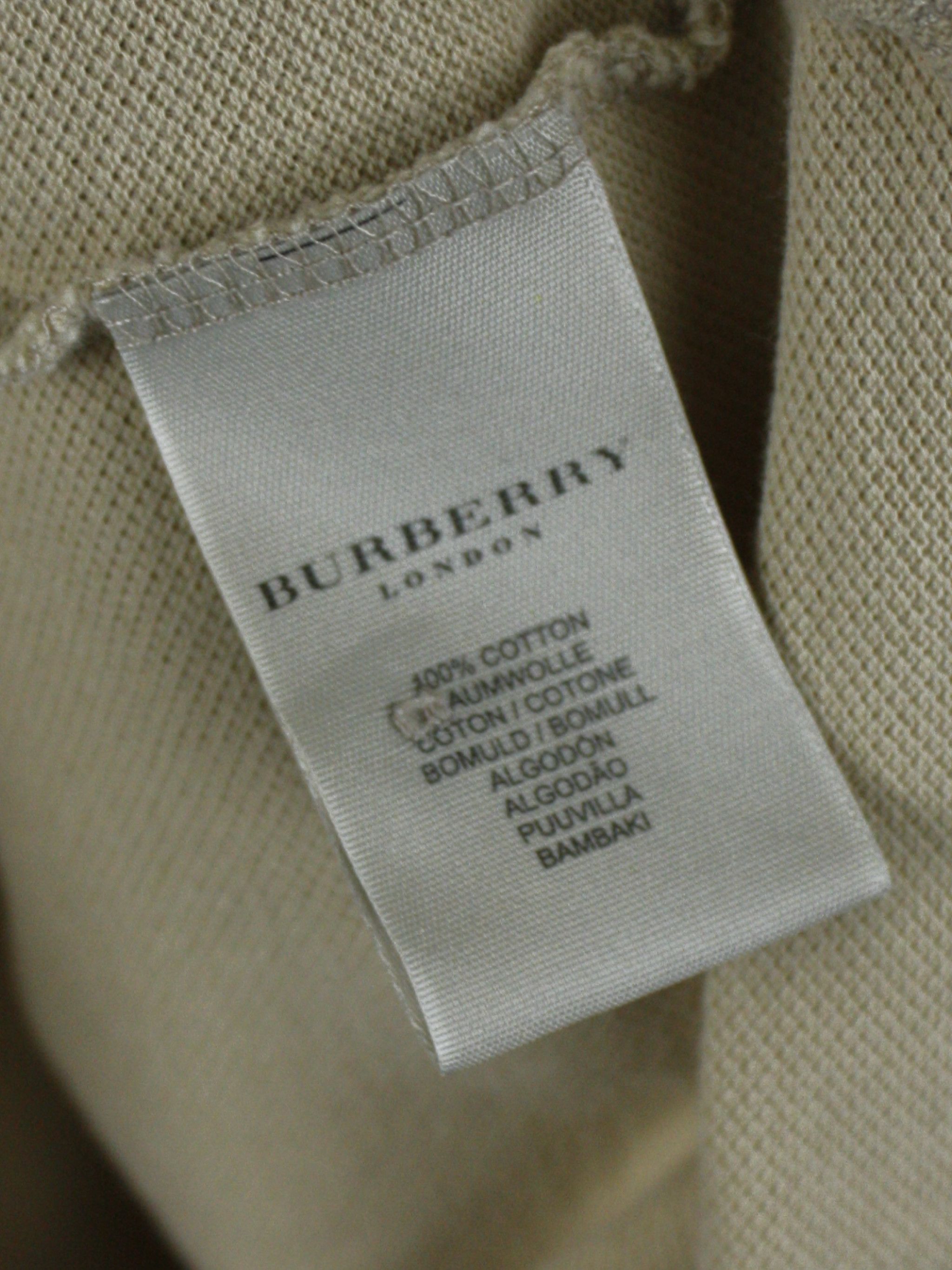 Burberry Burberry Polo Shirt Beige Nova Check Collar Vintage Size US M / EU 48-50 / 2 - 5 Thumbnail
