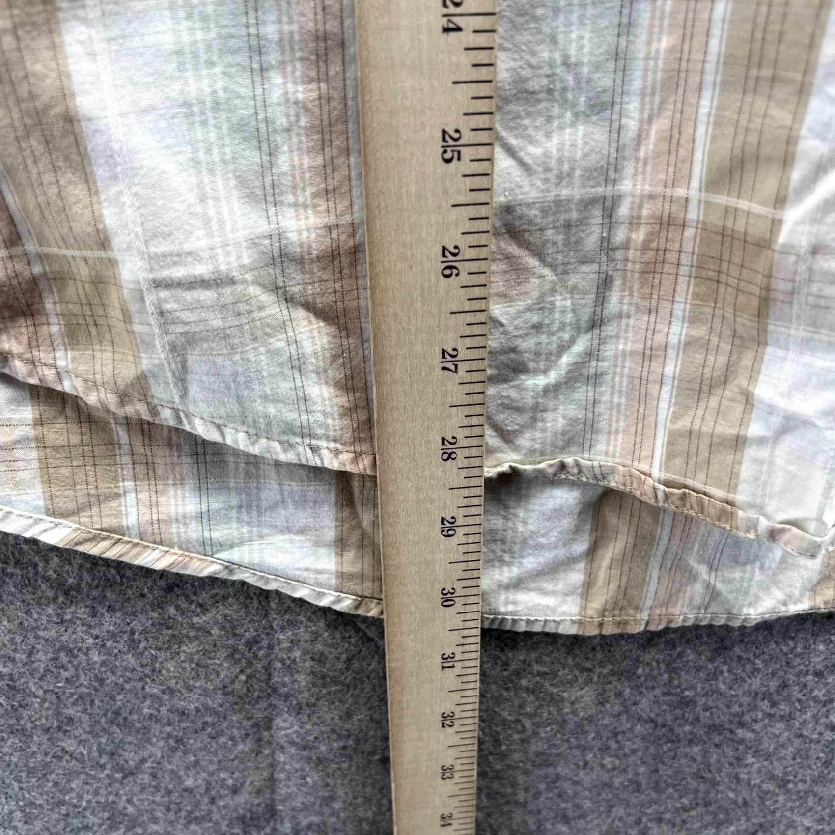 Calvin Klein Calvin Klein Shirt Men Large Khaki Casual Button-Down Plaid Cotton Retro Preppy Size US L / EU 52-54 / 3 - 6 Thumbnail