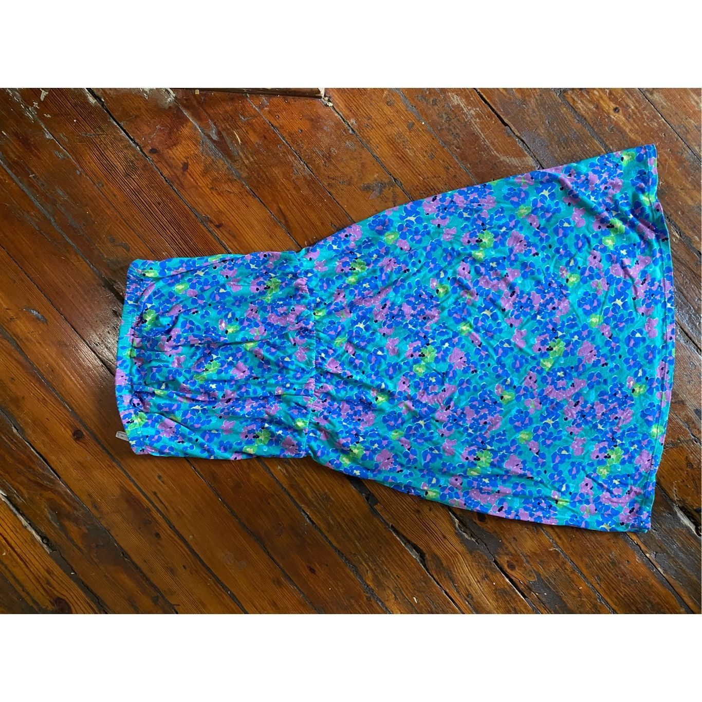 Lilly Pulitzer Lilly Pulitzer Strapless Short Dress, Blue Pink Green Floral Size XS / US 0-2 / IT 36-38 - 3 Thumbnail