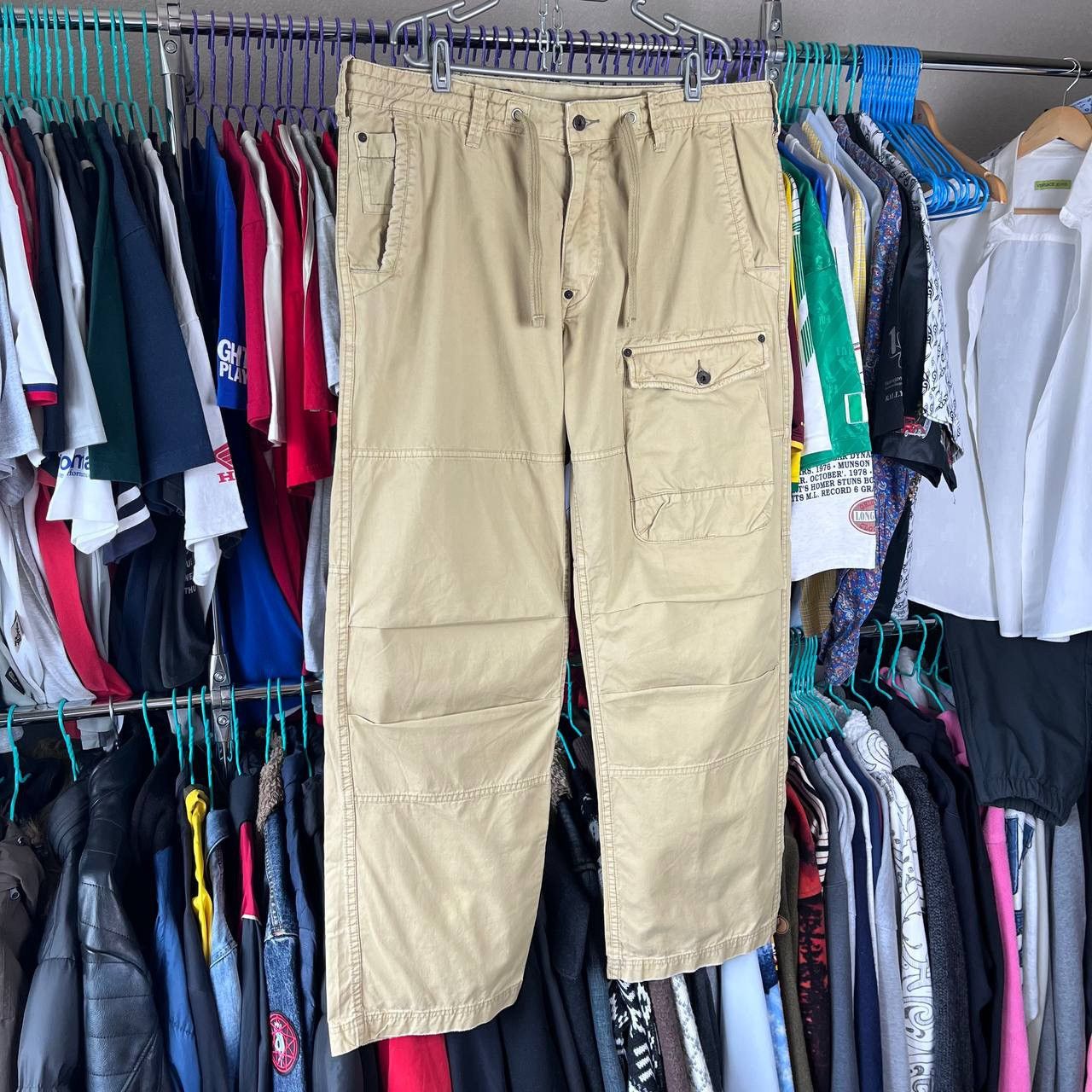 Ralph Lauren × Vintage Vintage Polo Jeans Co. Ralph Lauren Cargo Army Pants Size US 38 / EU 54 - 2 Thumbnail