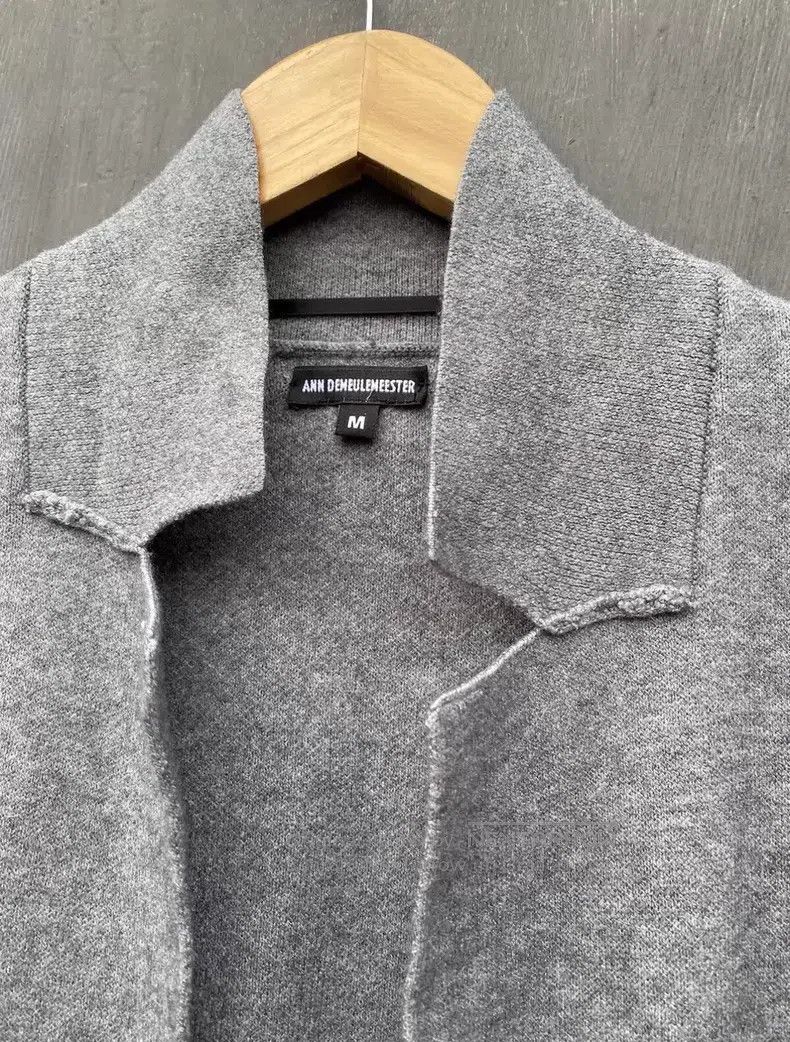 Ann Demeulemeester Ann Demeulemeester Grey Loose Wool Cardigan Jacket Size M / US 6-8 / IT 42-44 - 3 Thumbnail