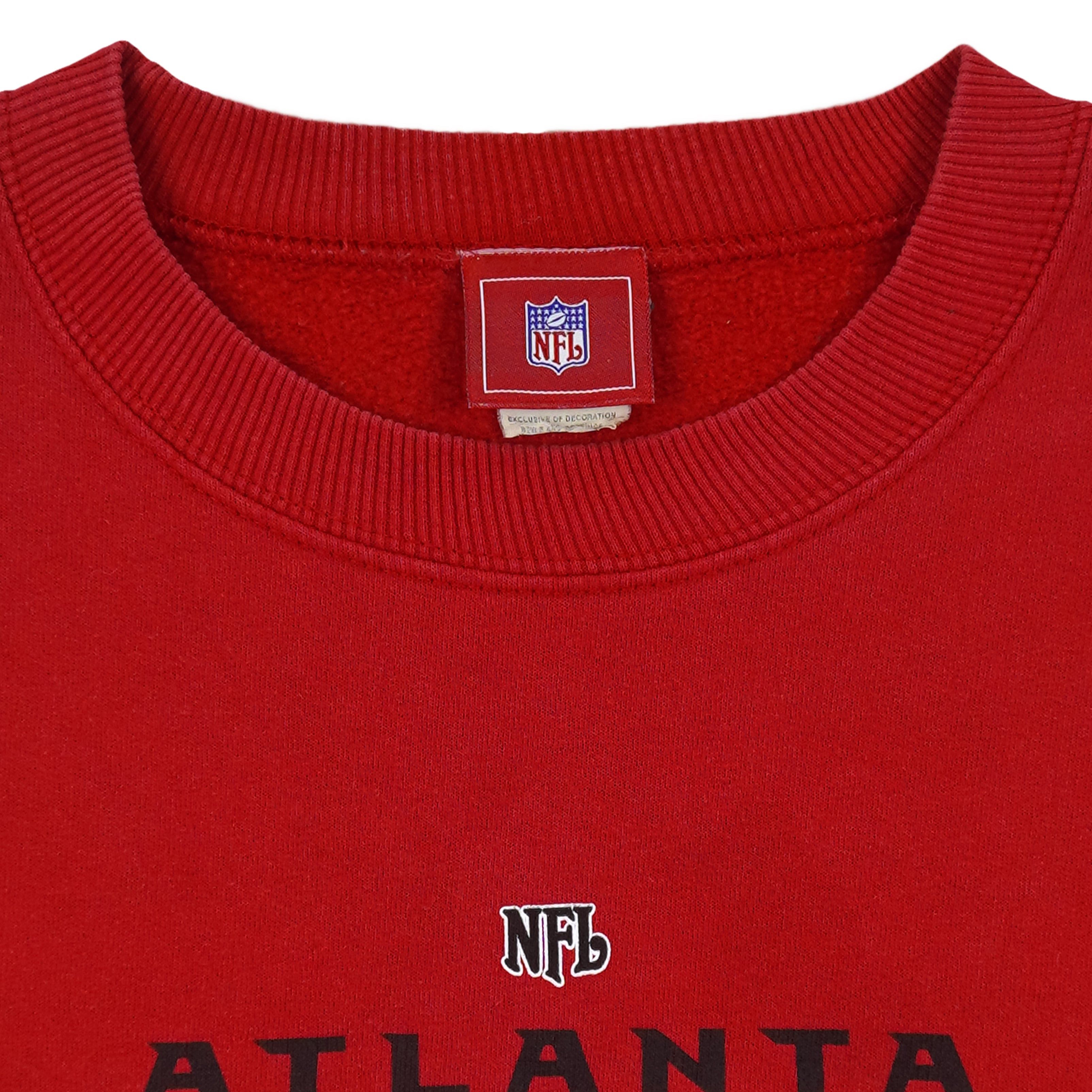 NFL Atlanta Falcons Spell-Out Crew Neck Sweatshirt 1990s Size US XL / EU 56 / 4 - 4 Thumbnail