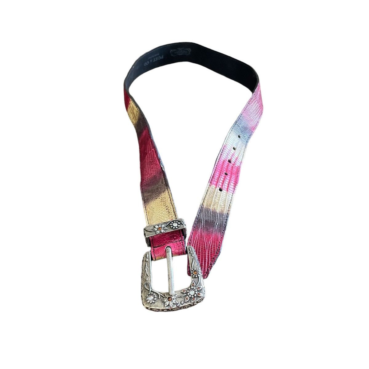 Hysteric Glamour × Japanese Brand × Le Grande Bleu (L.G.B.) Y2K Marquistone X Post & Co Rhinestones Alligator Belt Size ONE SIZE - 7 Thumbnail