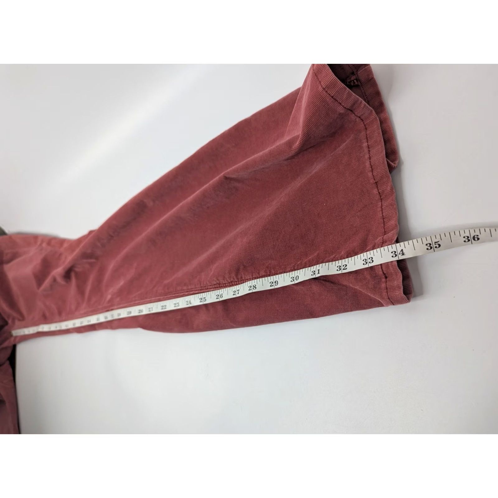 Free People VINTAGE Free People We The Free Rose Pink Corduroy Pull-on Flare Jeans Sz 28 Boho Hippie Size 28" / US 6 / IT 42 - 6 Thumbnail