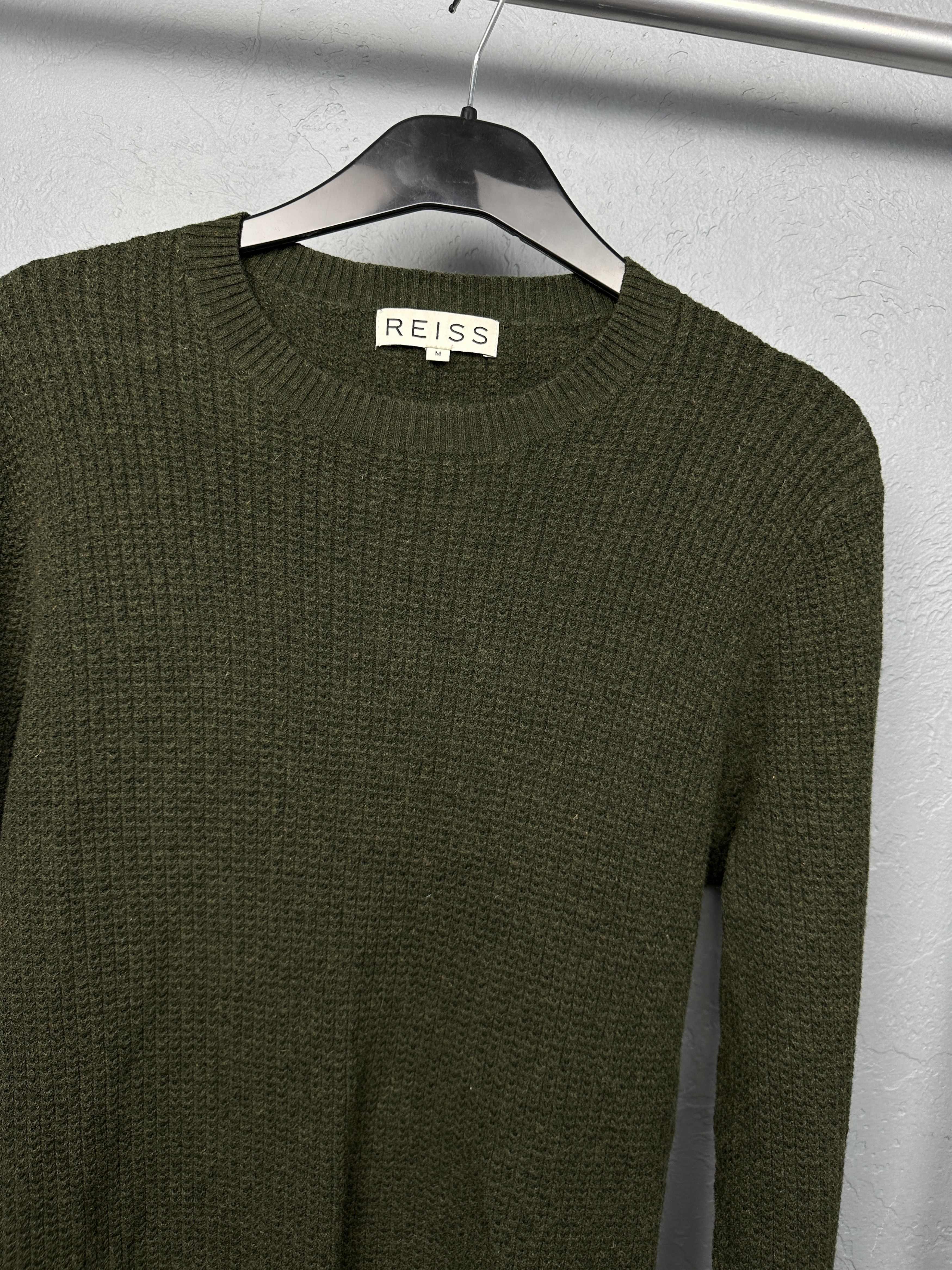 Reiss Reiss Mens Crew Neck Wool Knit Sweater Size US M / EU 48-50 / 2 - 2 Thumbnail