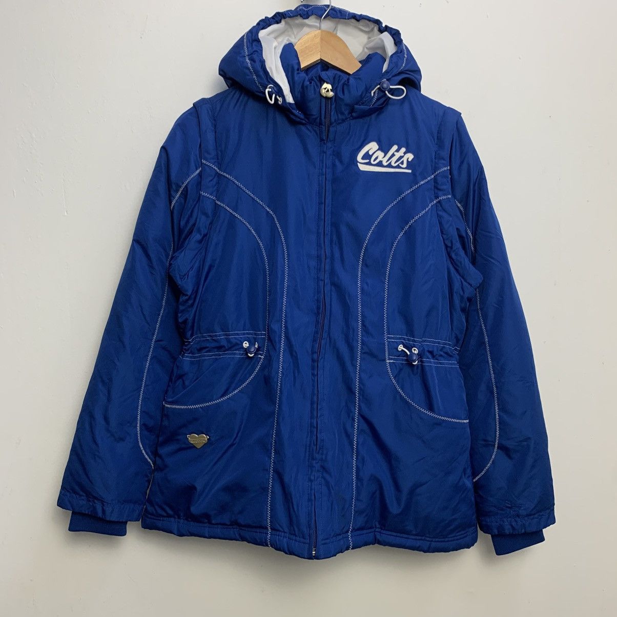 Reebok Vintage Reebok NFL Colts Puffer Jacket Size S / US 4 / IT 40 - 1 Thumbnail