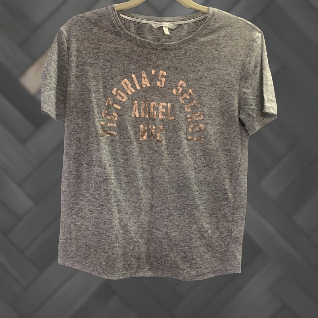 Victoria's Secret Victoria's Secret Women's Medium Crewneck Pullover Tshirt Heather Gray Thin T Shirt Size M / US 6-8 / IT 42-44 - 1 Thumbnail