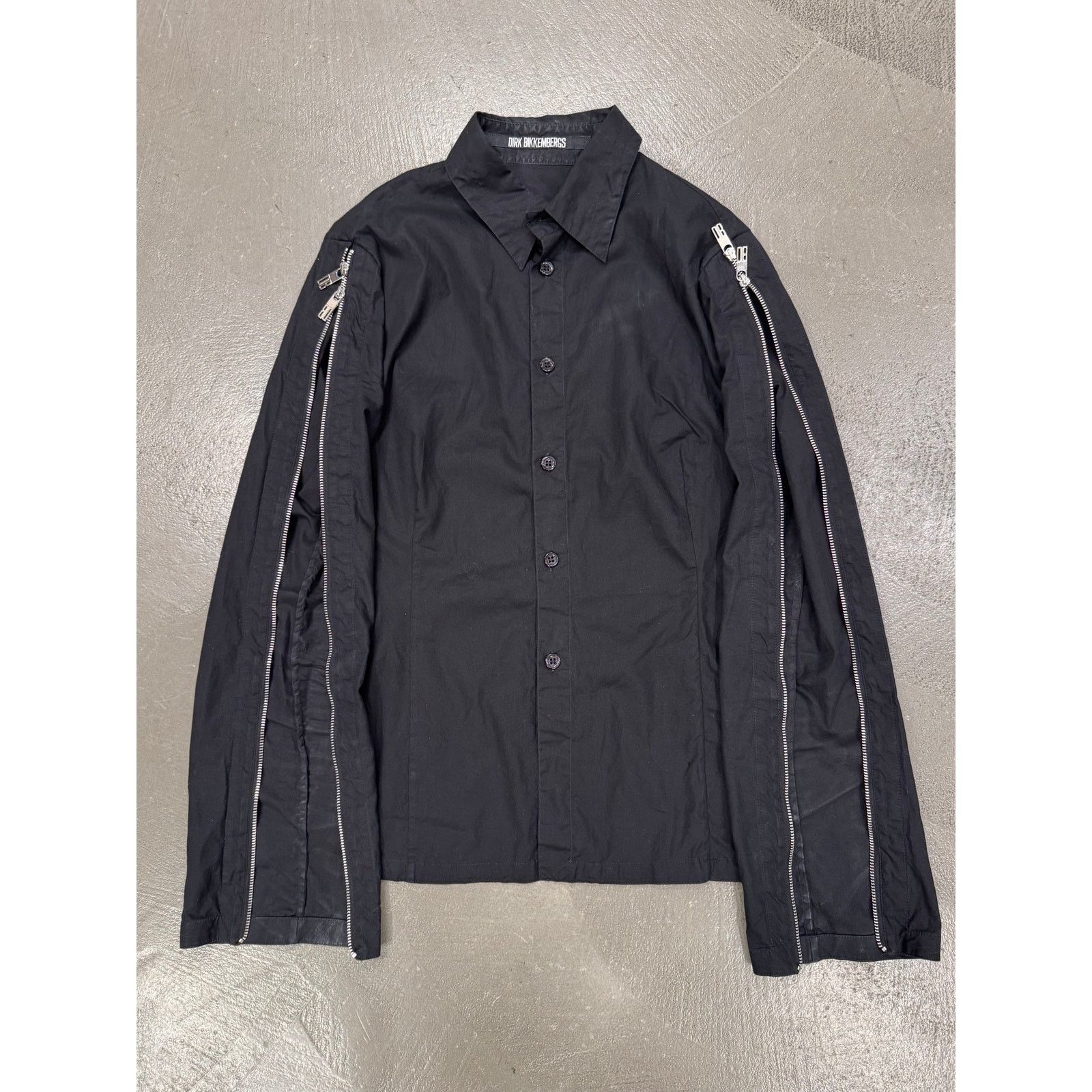 Dirk Bikkembergs 1990s Dirk Bikkembergs zipper sleeves shirt Size L / US 10 / IT 46 - 1 Thumbnail