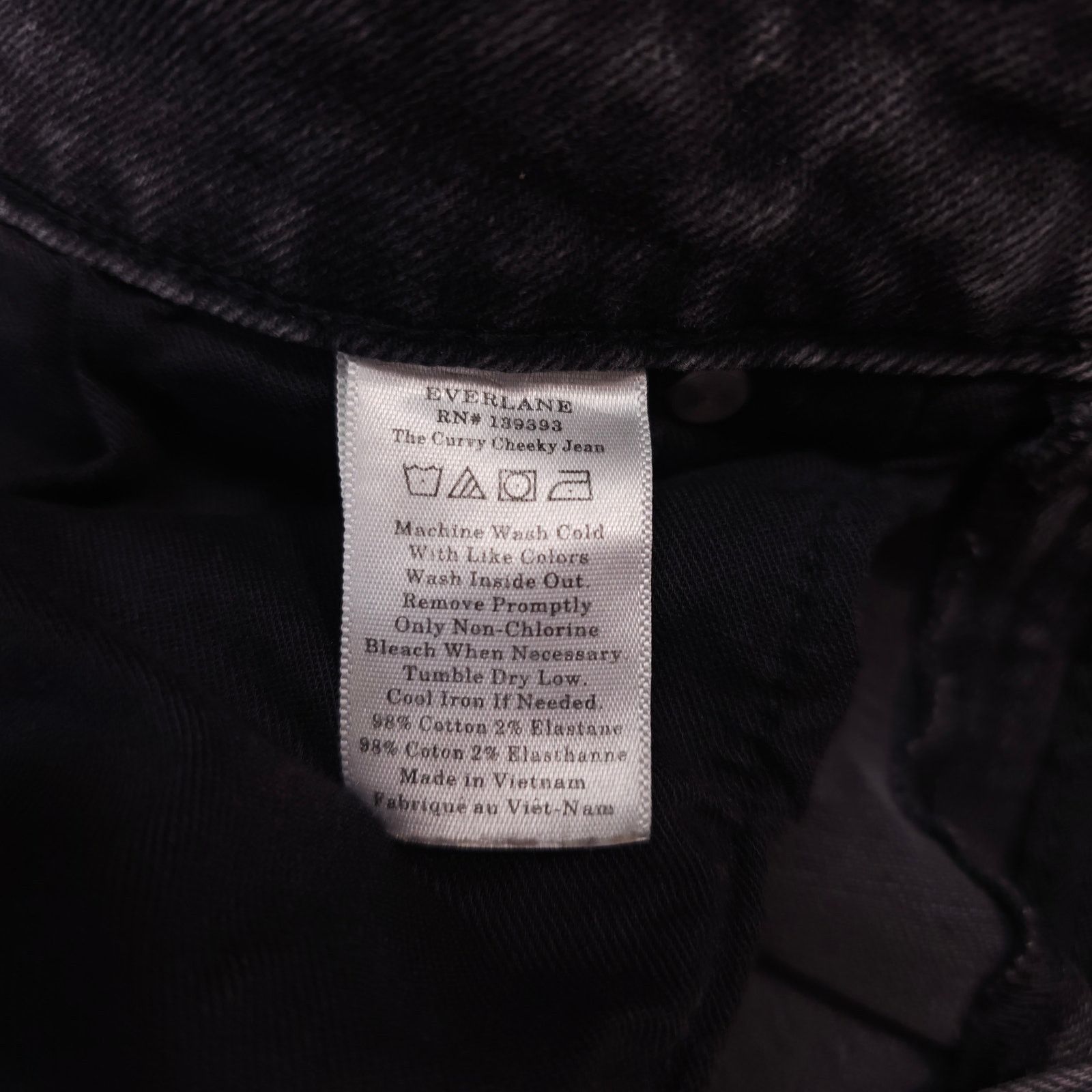 Everlane Everlane The Curvy Cheeky Crop Jean Black Sz 29 Size 29" - 5 Thumbnail