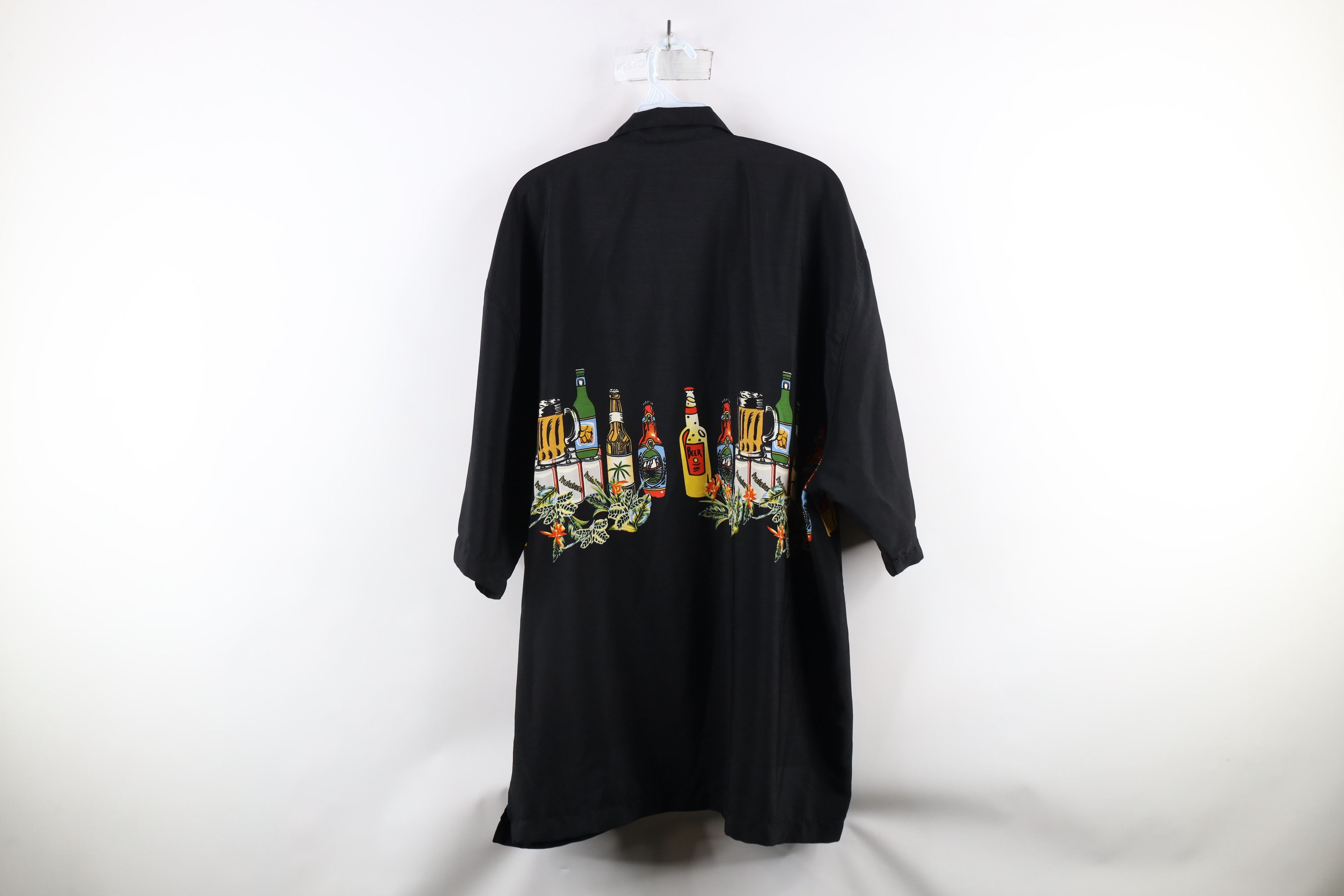Vintage Vintage 90s Streetwear Beer Alcohol Hawaiian Button Shirt Size US XXL / EU 58 / 5 - 8 Thumbnail