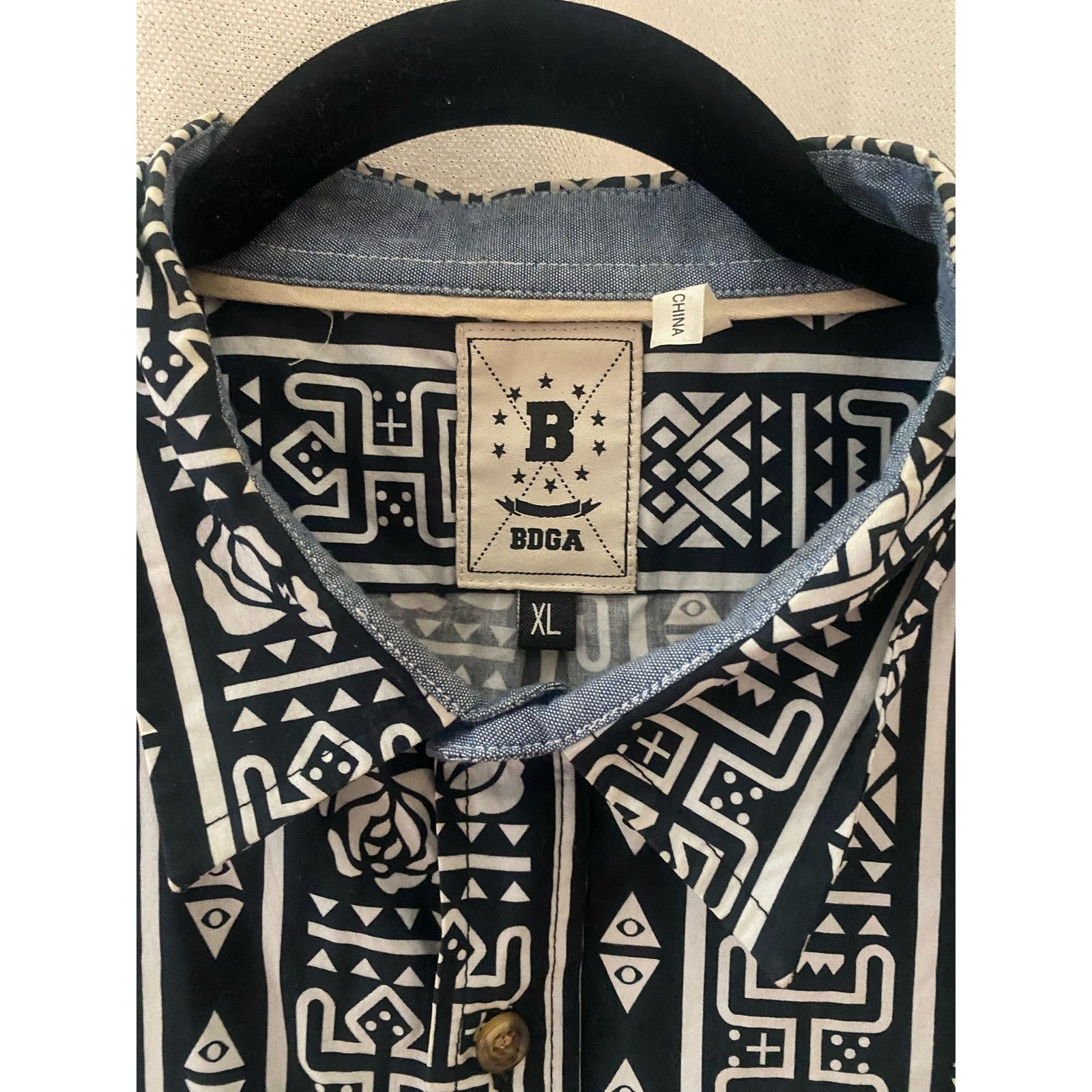 Bodega rare BDGA Bodega Store S/S button up shirt m xlarge Size US XL / EU 56 / 4 - 1 Thumbnail