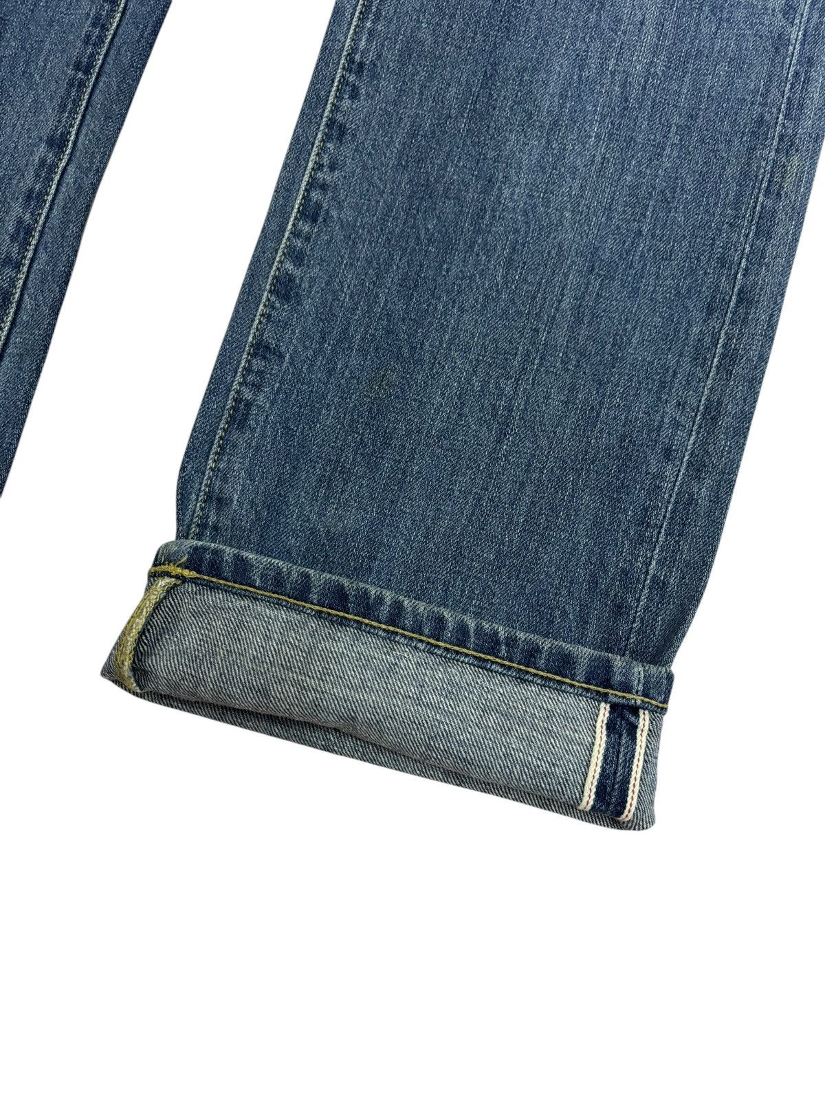 Japanese Brand × Kaihara Denim × Self Edge 90s Vintage Kaihara Uniqlo Selvedge Blue Washed Jeans Size US 28 / EU 44 - 5 Thumbnail