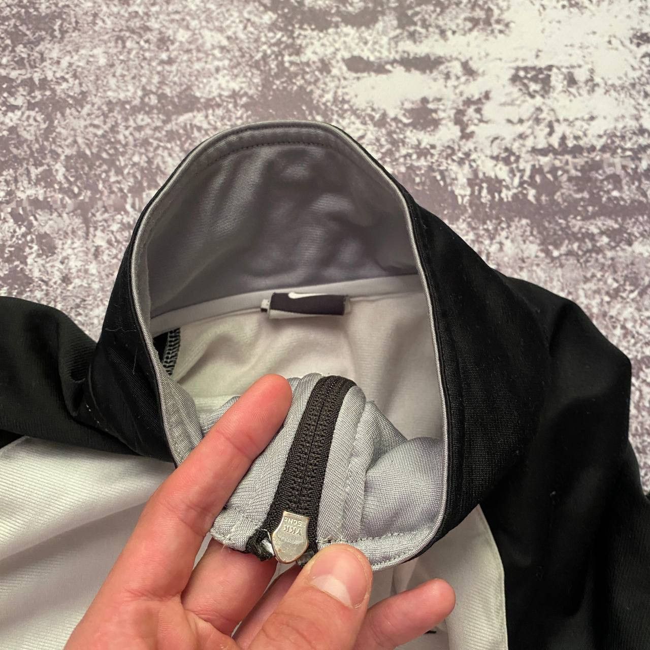 Nike Vintage Nike Track Jacket Swoosh Logo Black White Grey Size US M / EU 48-50 / 2 - 4 Thumbnail