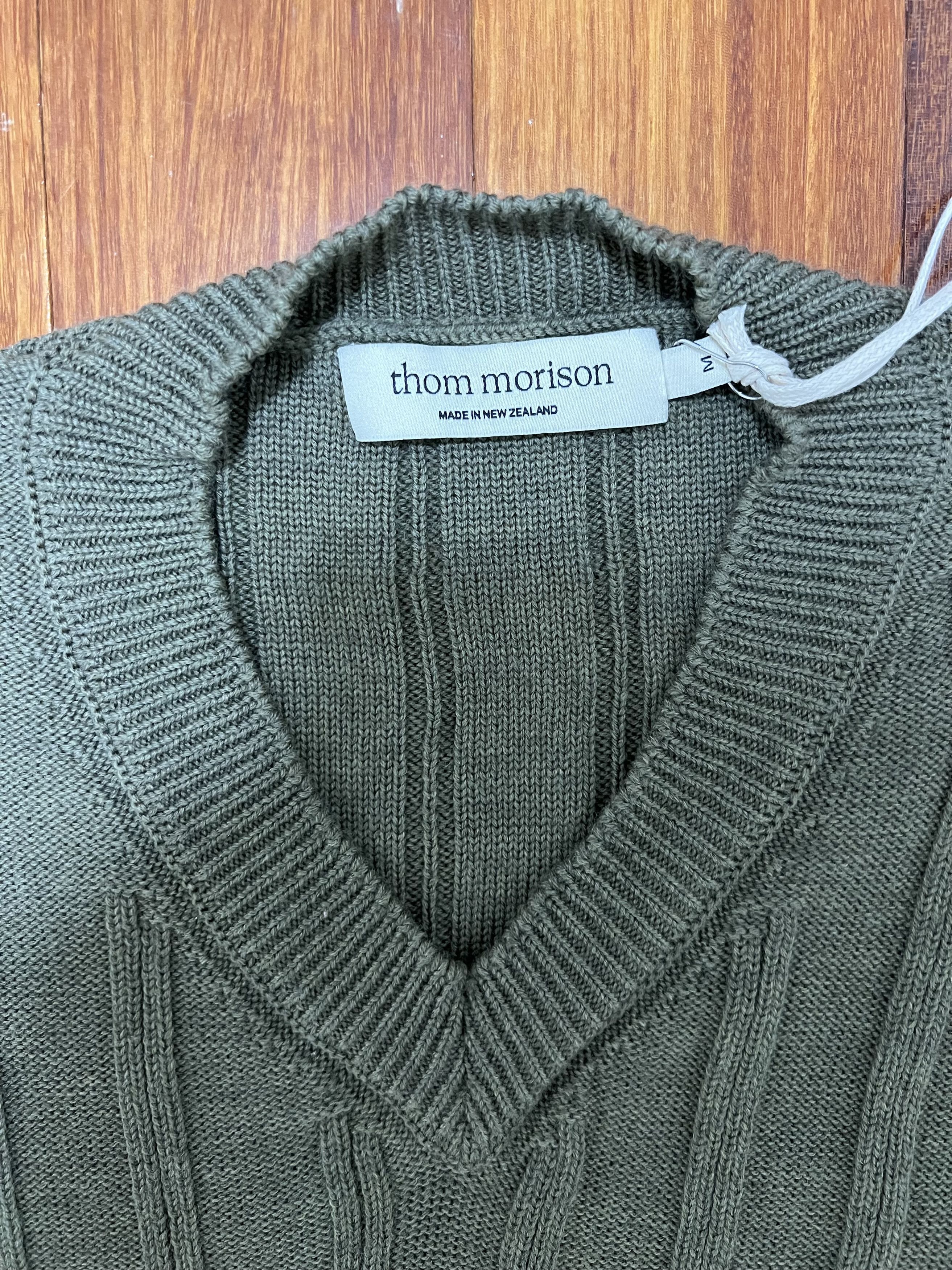 Other 💚 Thom Morison Merino Knit Vest Sage Medium NEW Size US M / EU 48-50 / 2 - 7 Thumbnail